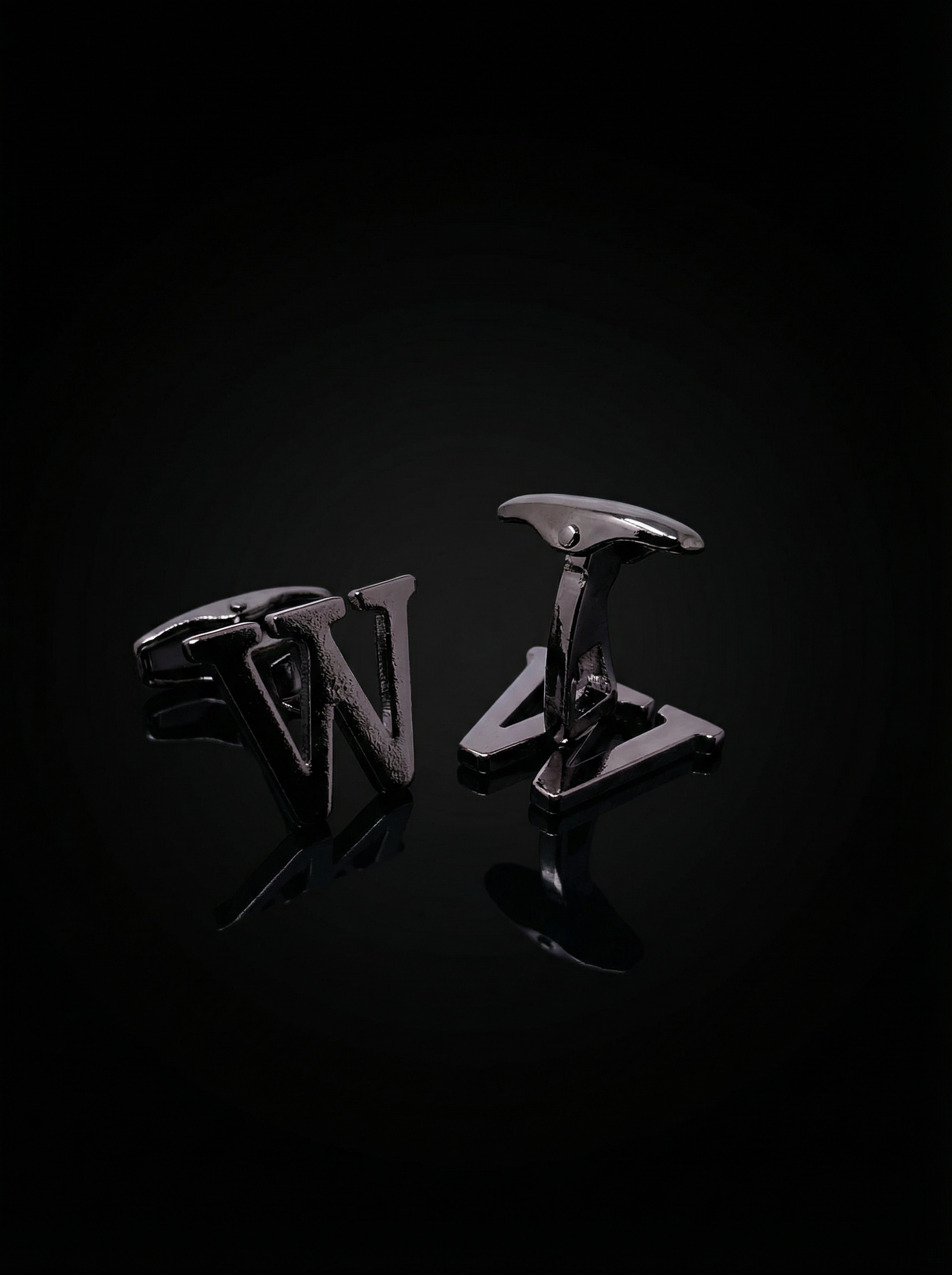 Black Letter W Cufflinks Tivaaro