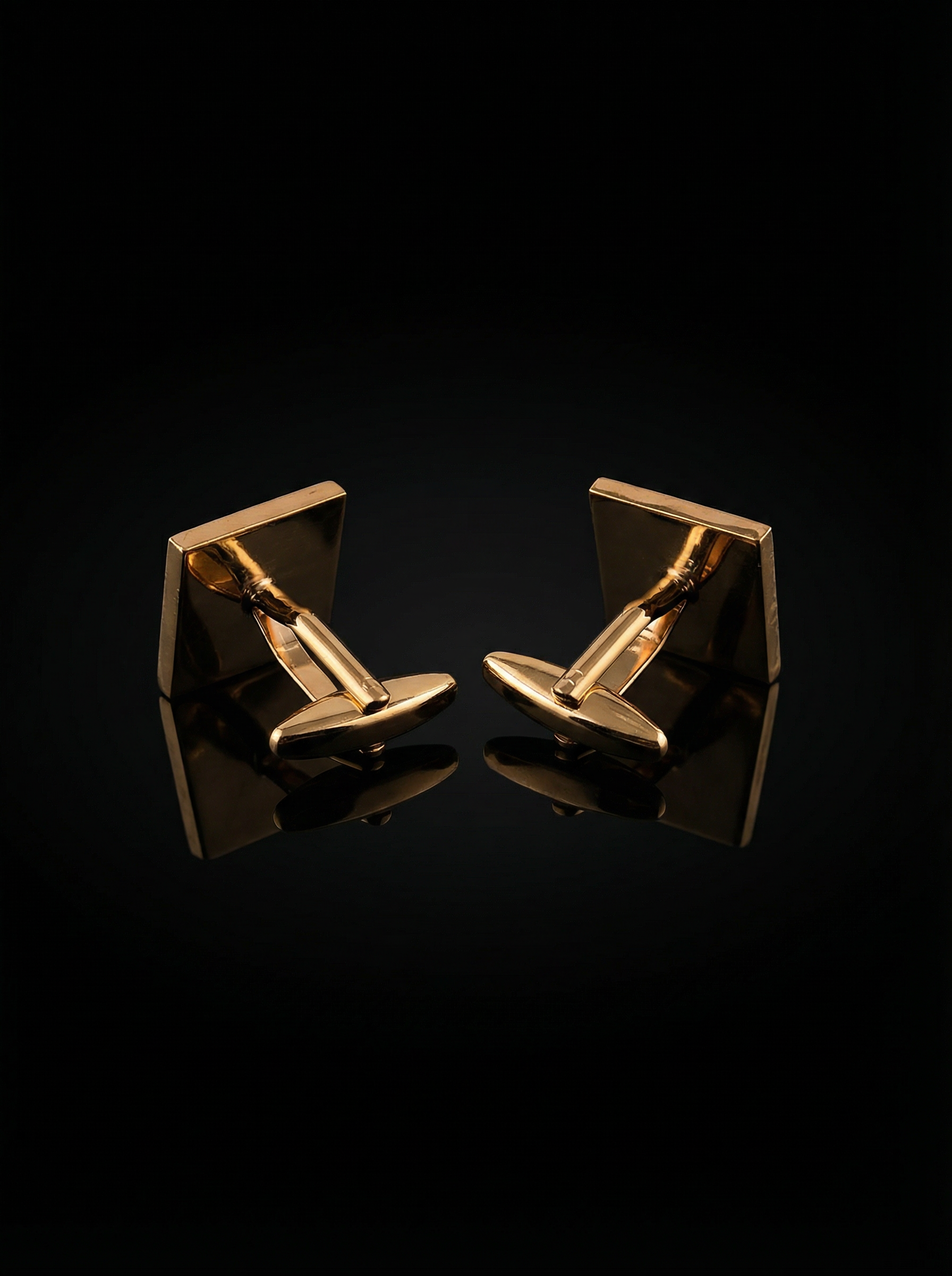 Gold Stock Market Cufflinks Tivaaro