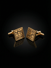 Gold Stock Market Cufflinks Tivaaro