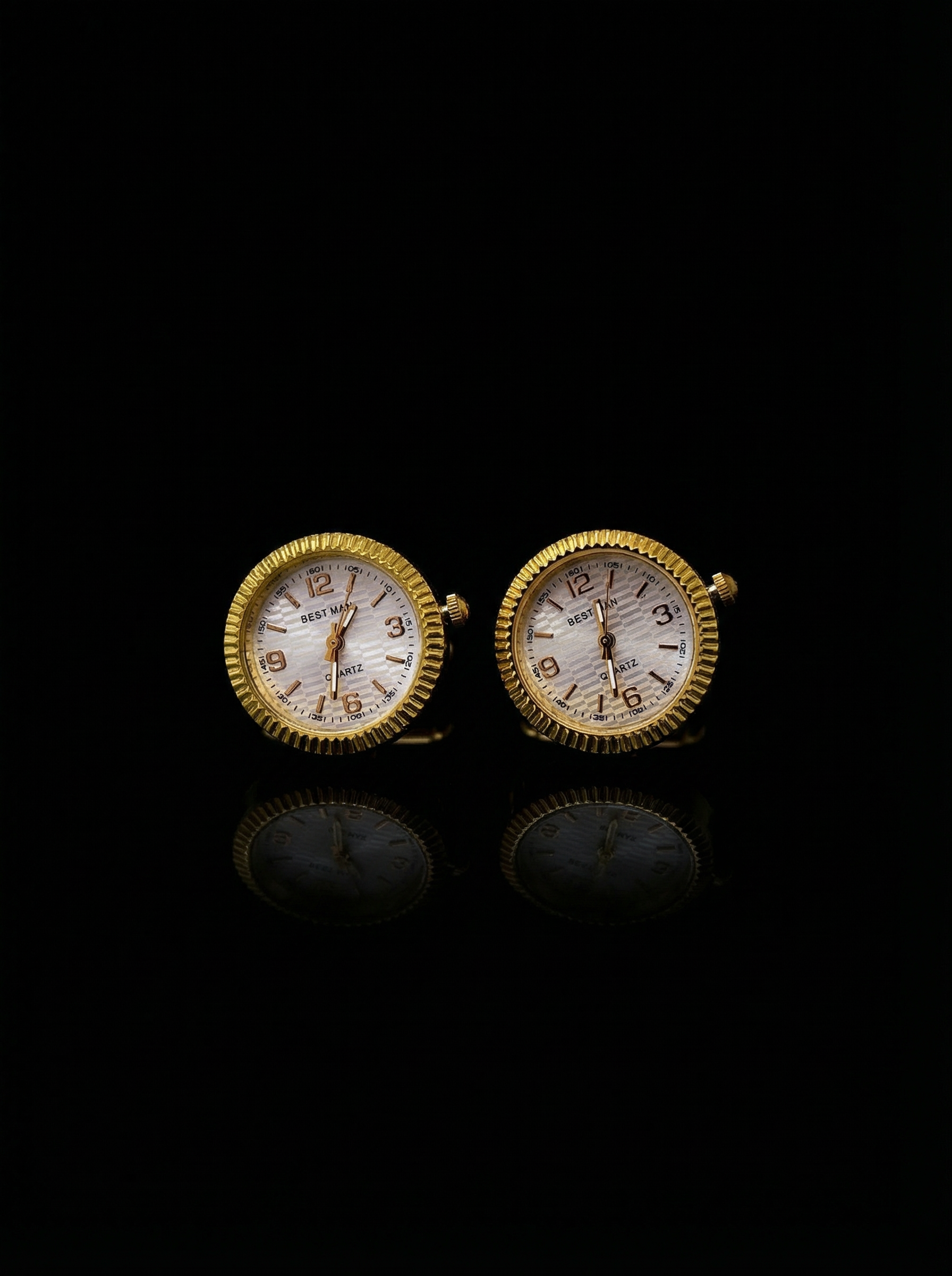 Gold Watch Cufflinks Tivaaro