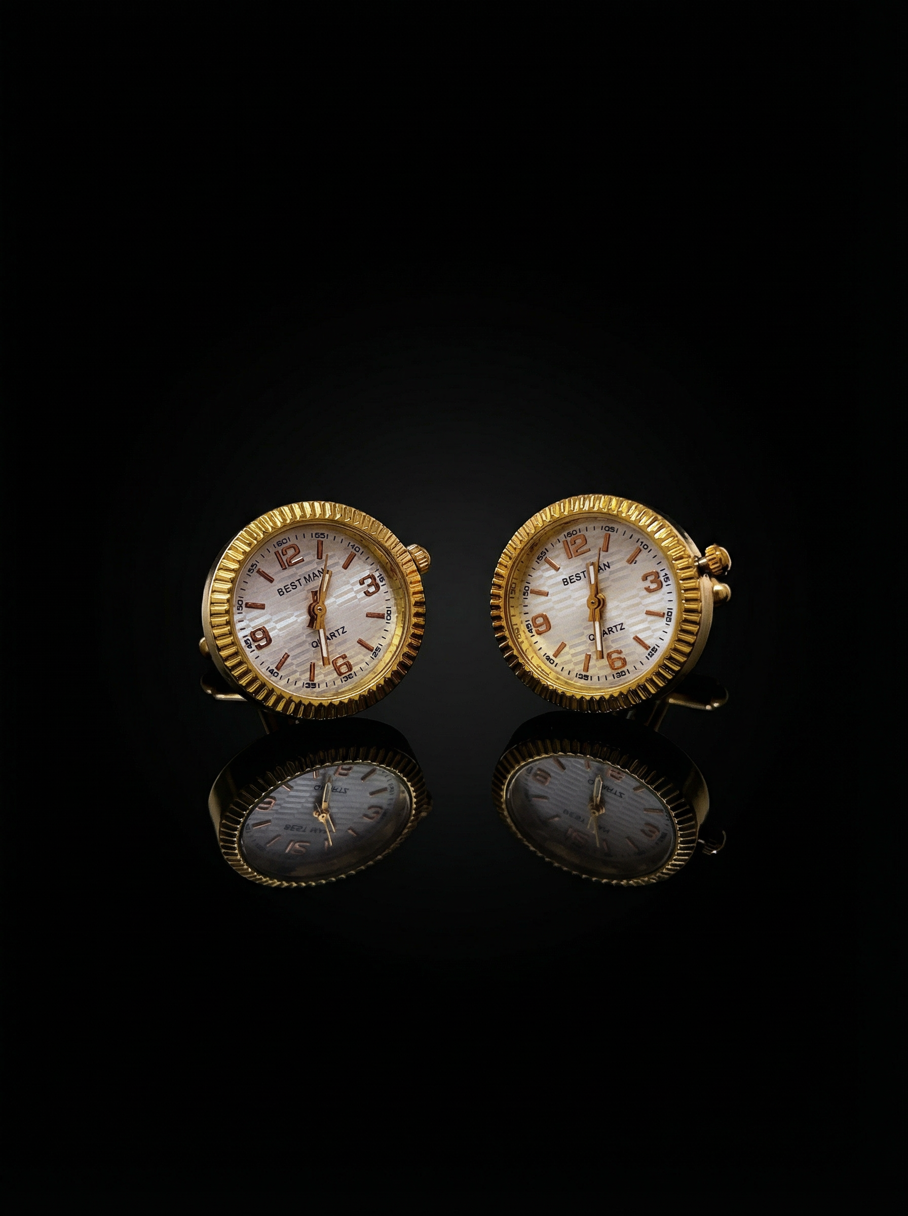Gold Watch Cufflinks Tivaaro