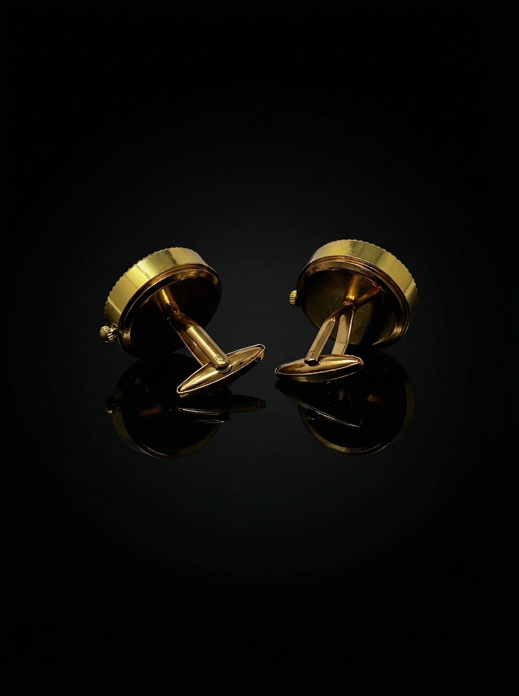 Gold Watch Cufflinks Tivaaro