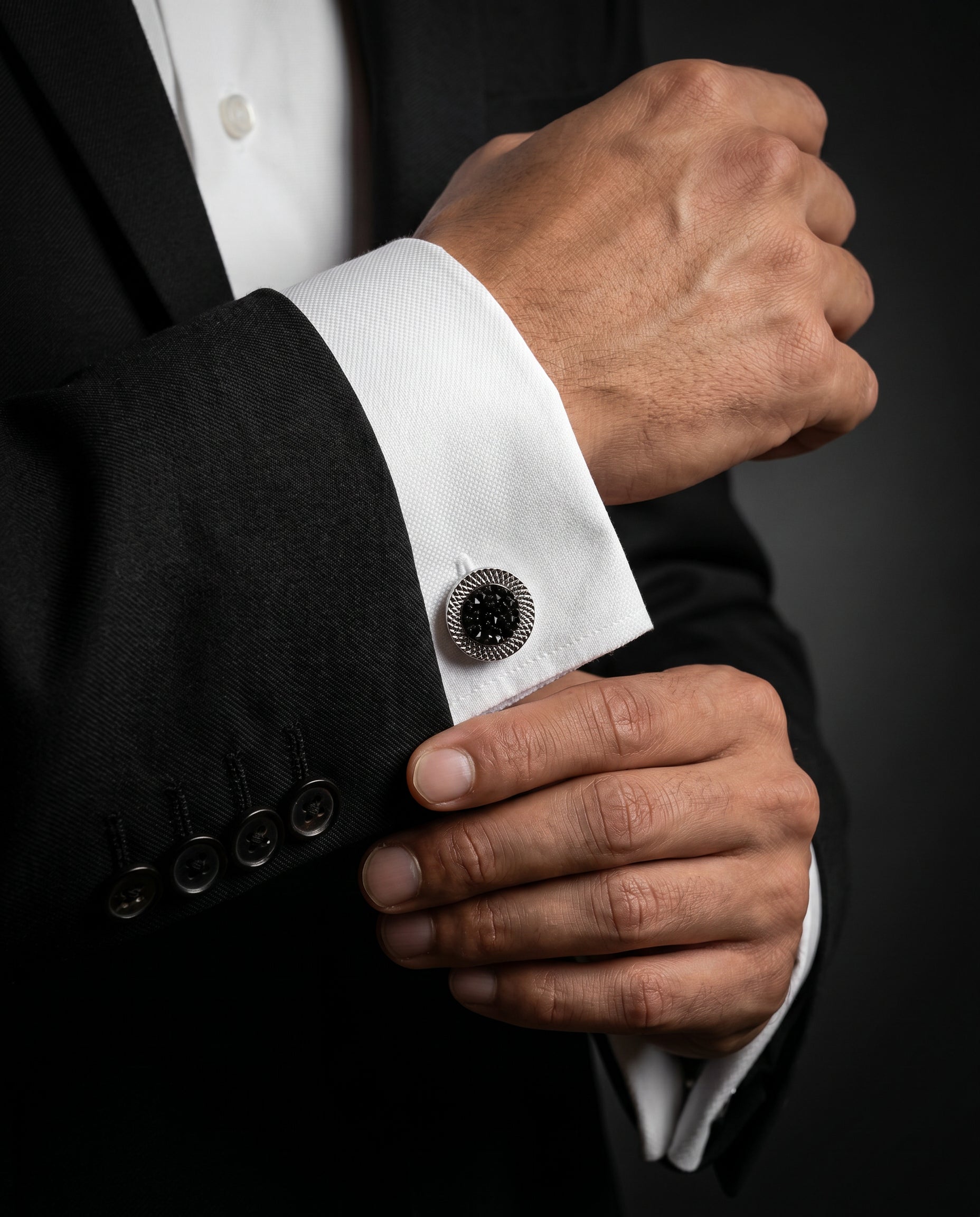 Granular Crystal Cufflinks by Tivaaro
