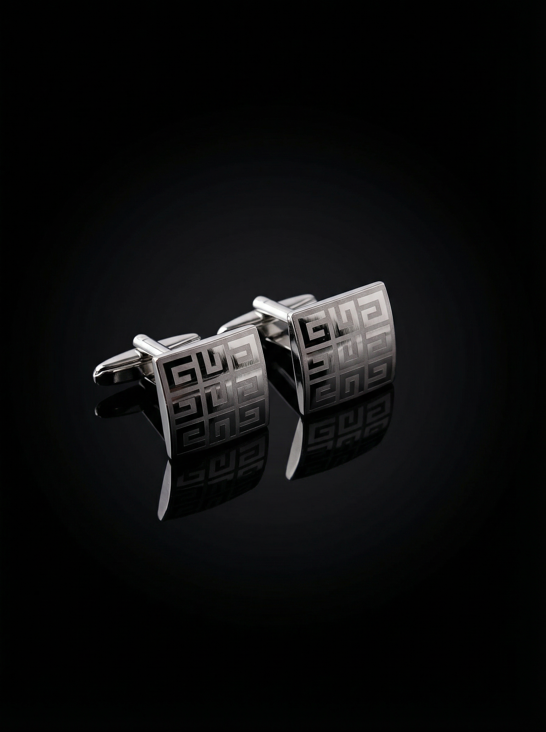 Greek Key Cufflinks Tivaaro