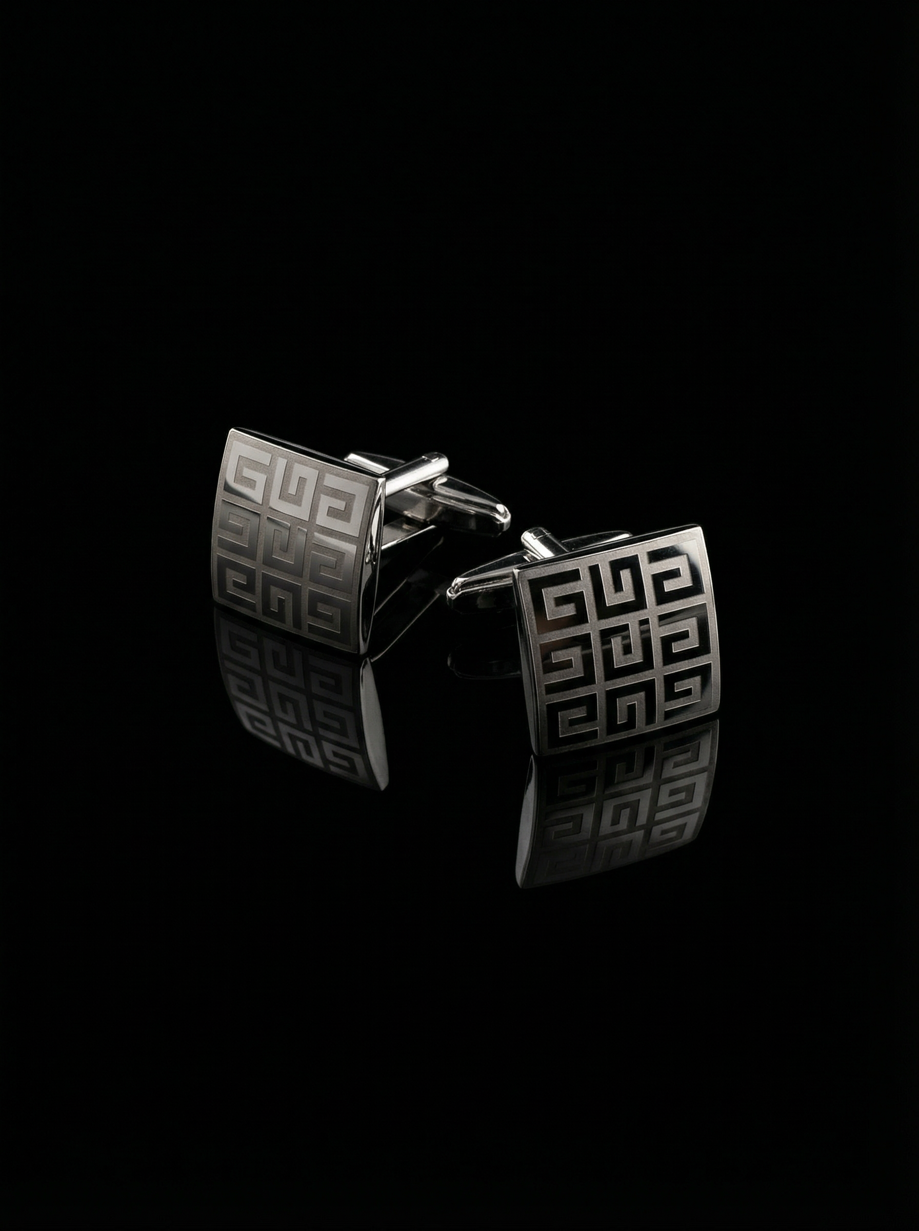 Greek Key Cufflinks Tivaaro