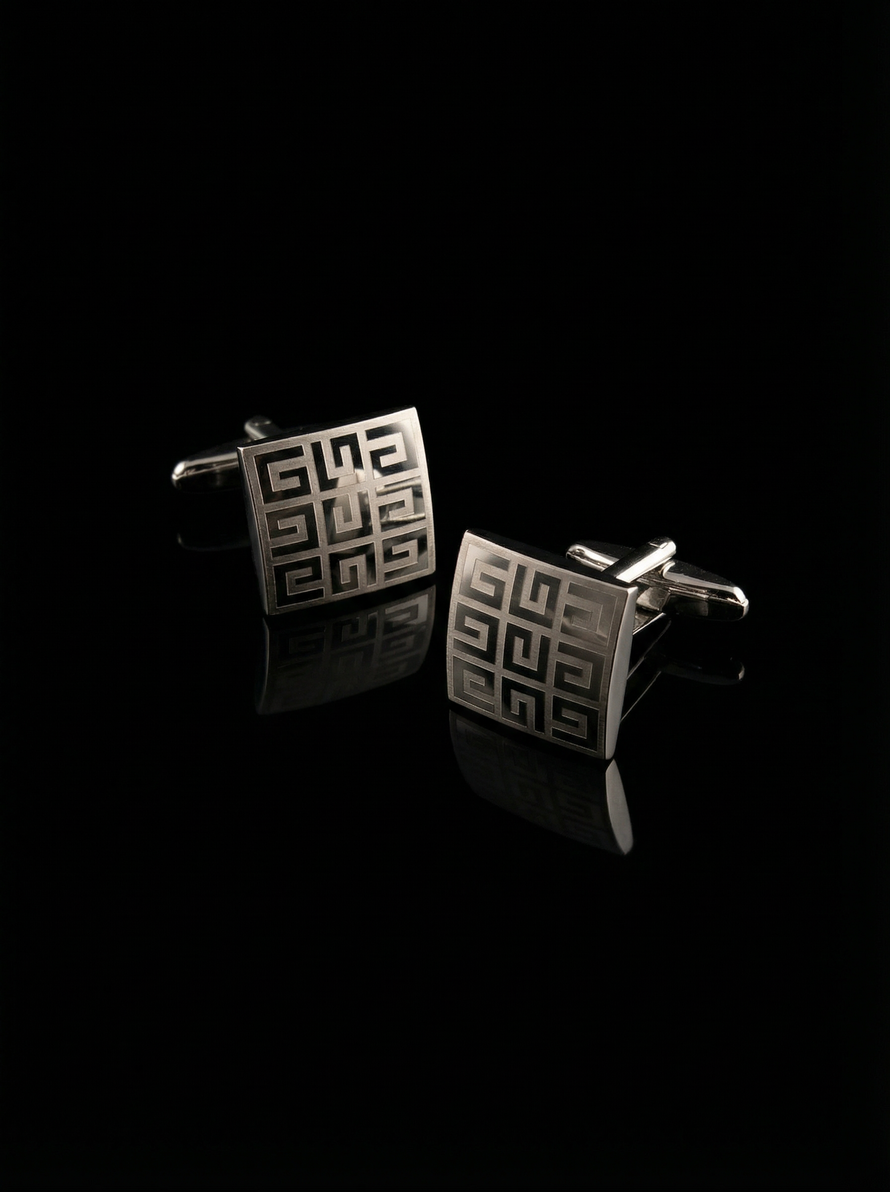 Greek Key Cufflinks Tivaaro