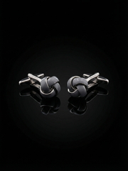 Grey Knot Cufflinks Tivaaro