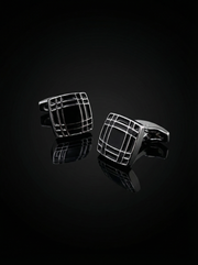 Grid Square Cufflinks Tivaaro