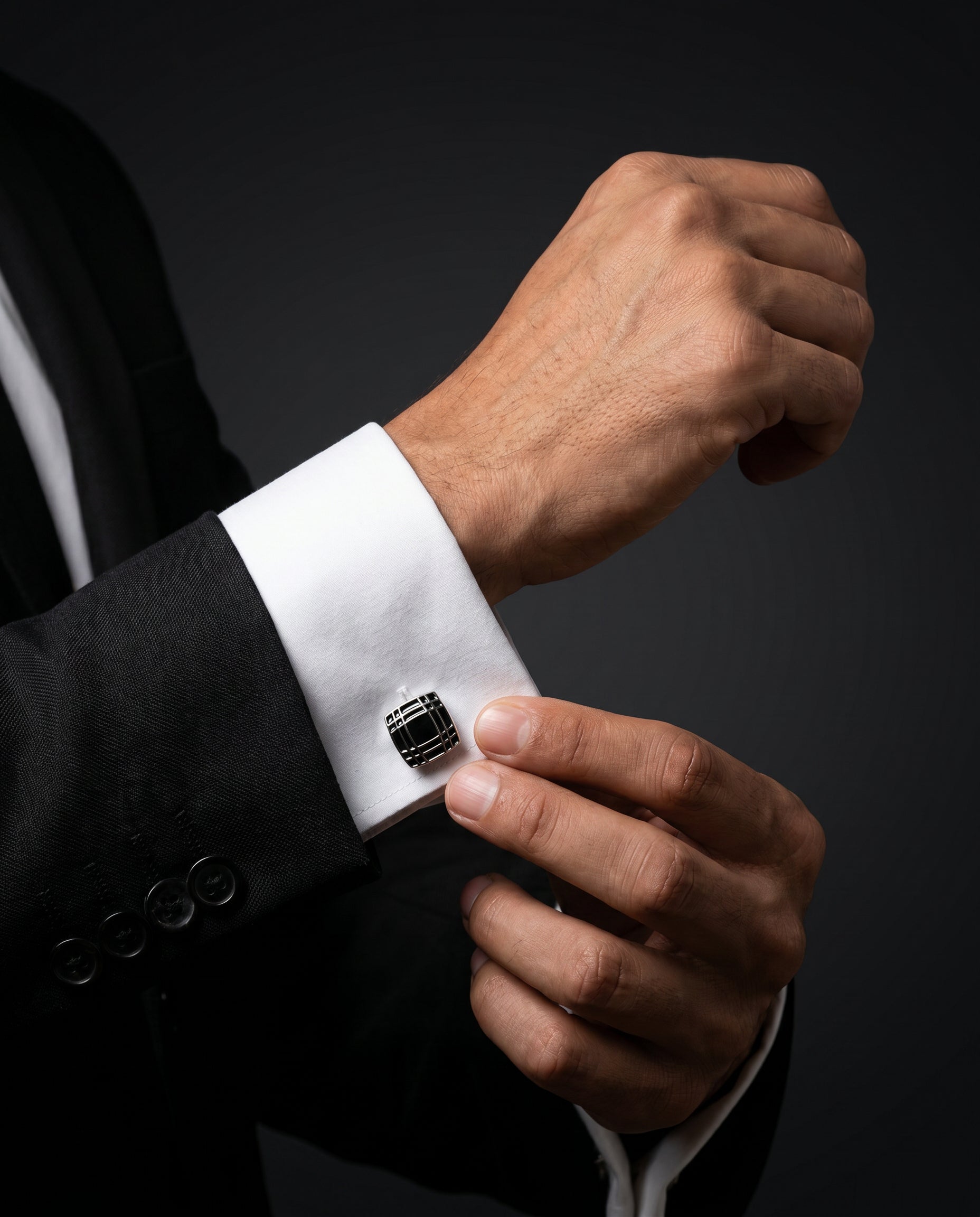 Grid Square Cufflinks