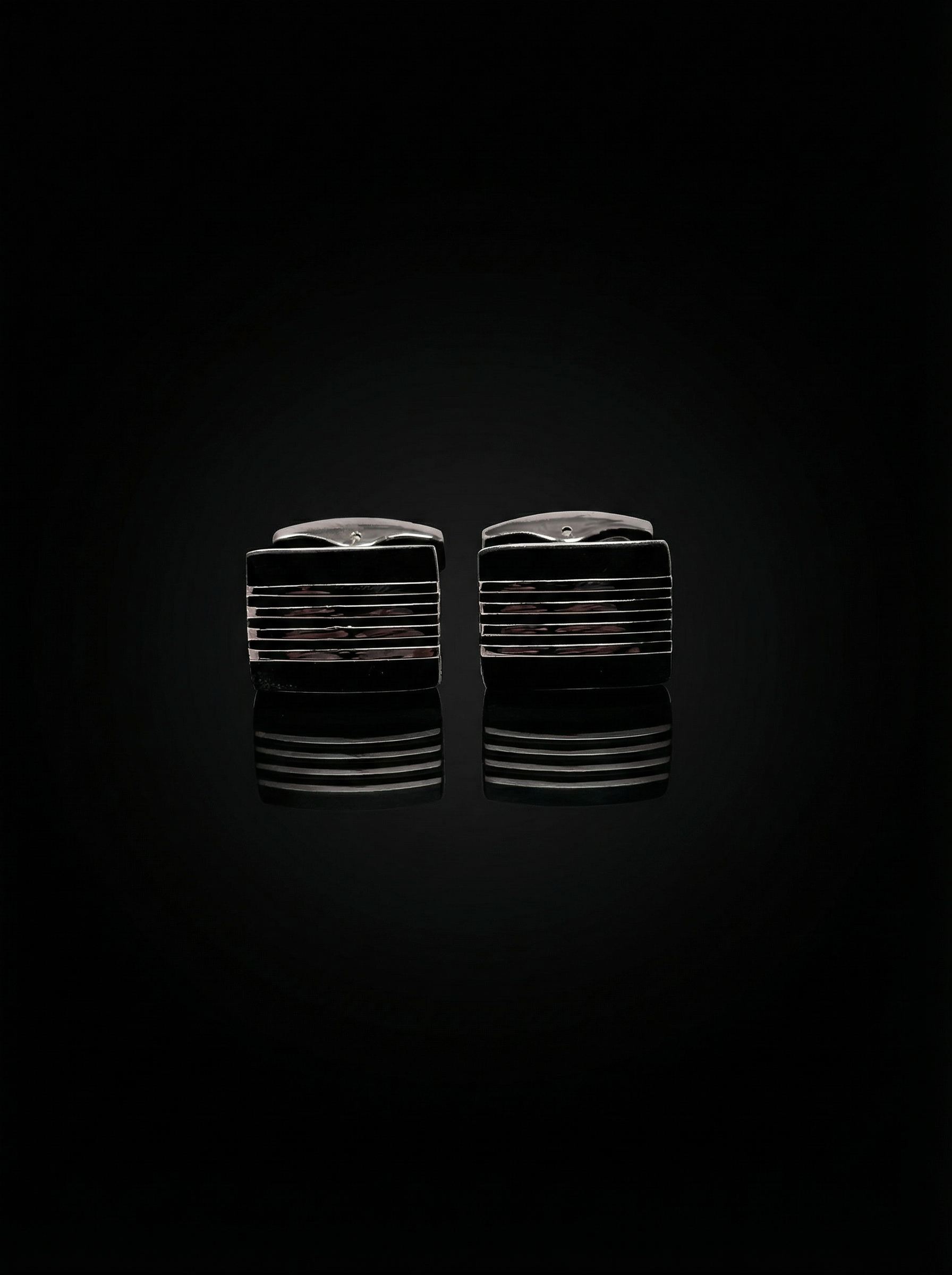 Horizontal Striped Cufflinks Tivaaro