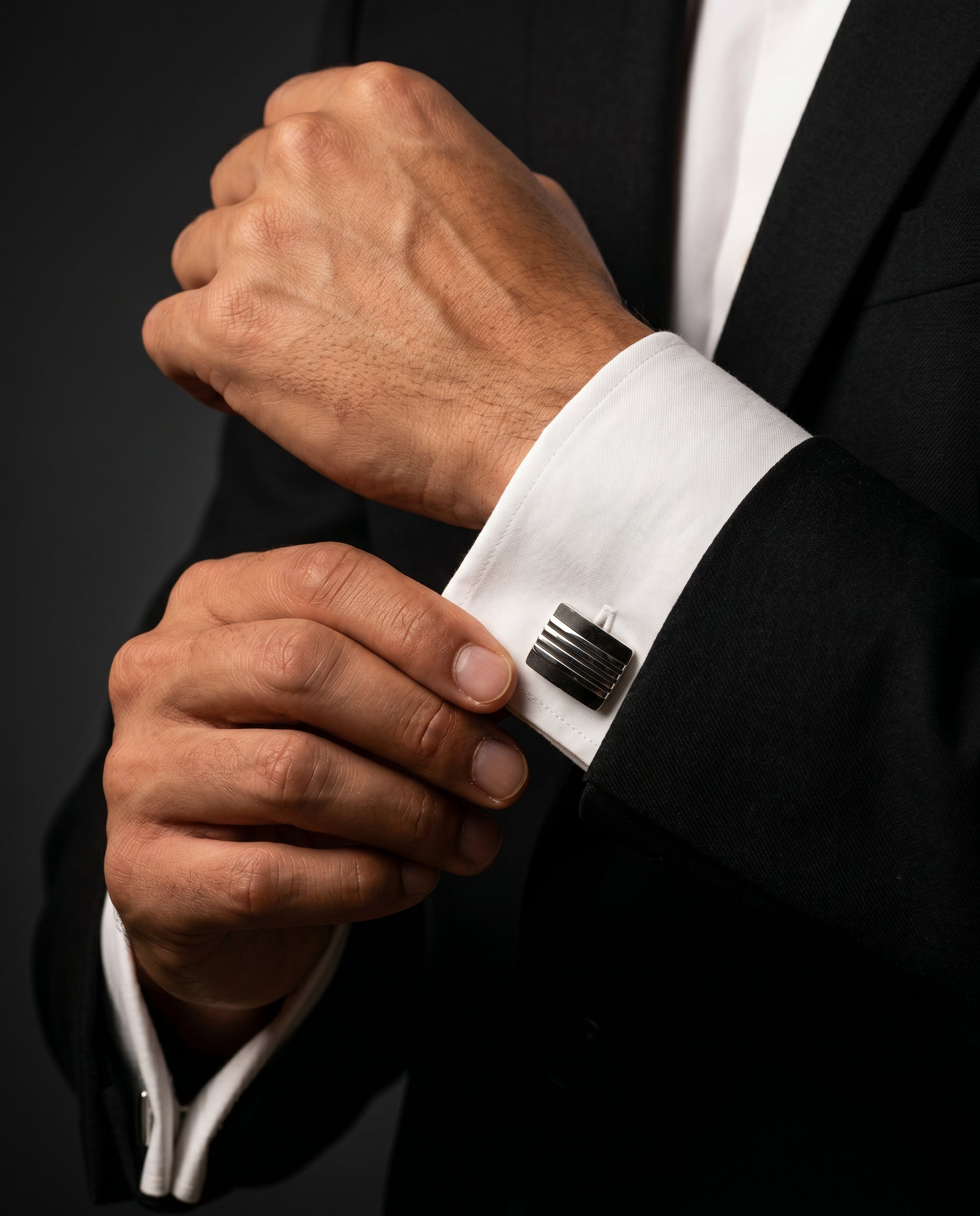 Horizontal Striped Cufflinks