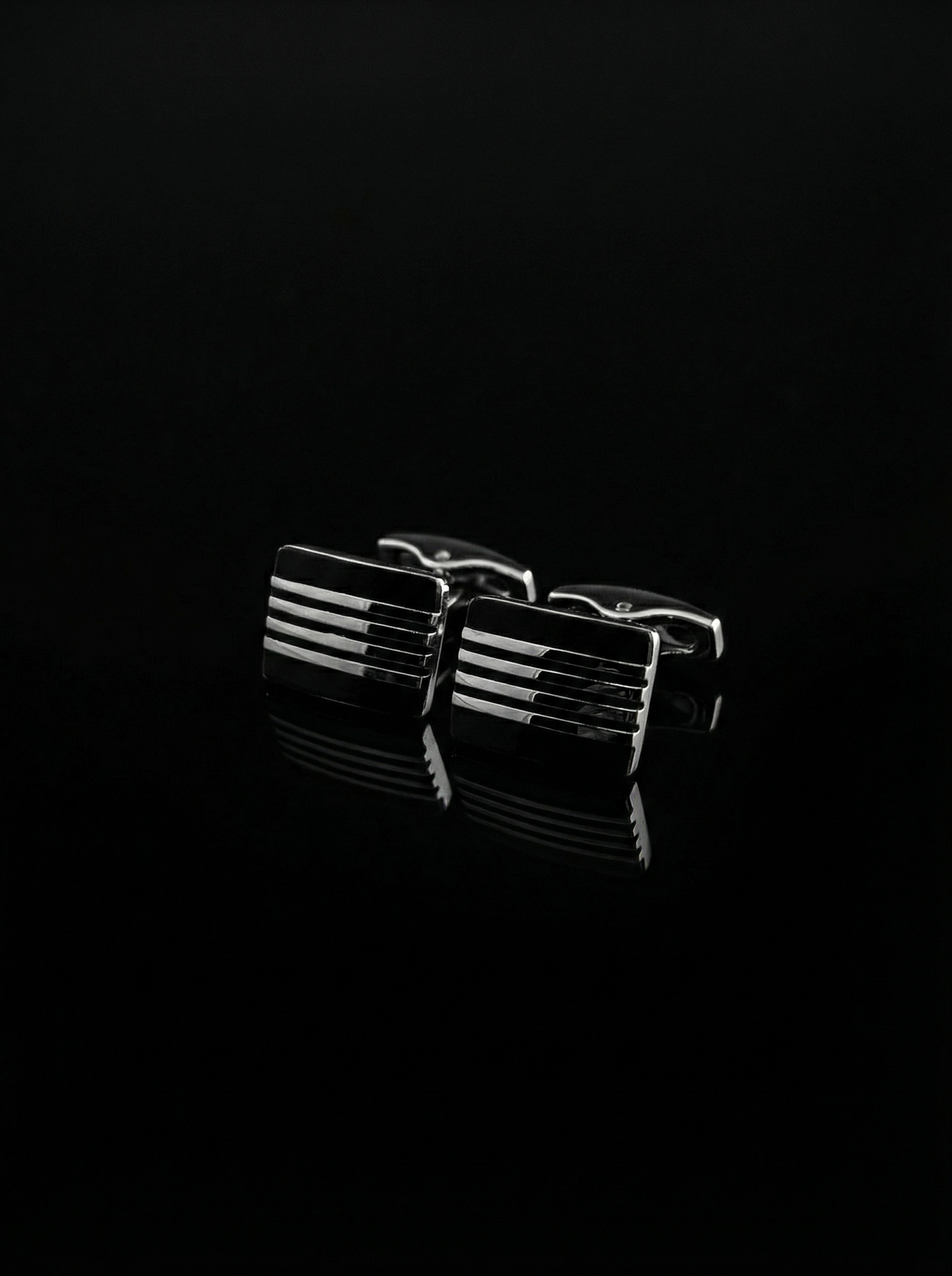 Horizontal Striped Cufflinks Tivaaro