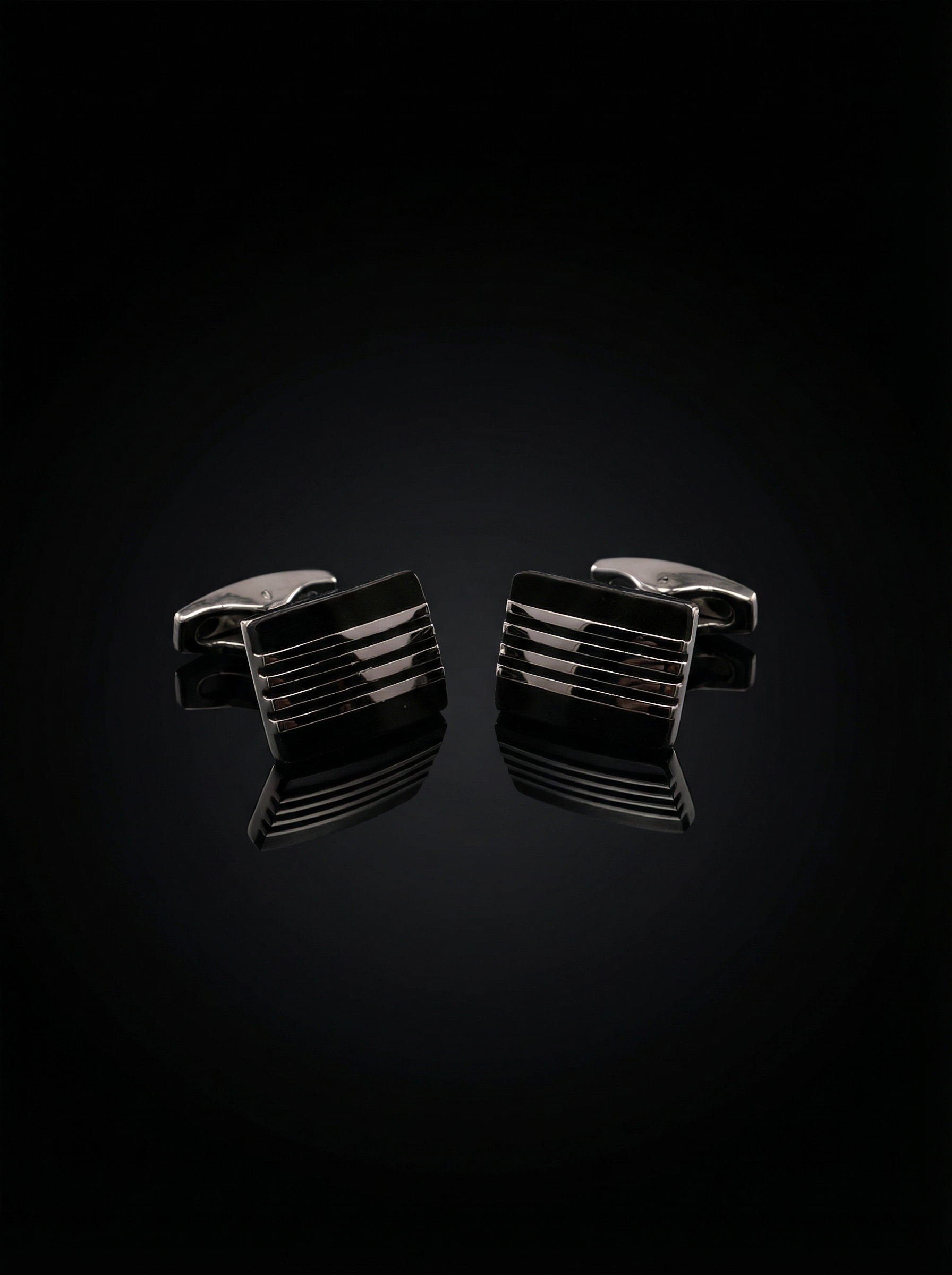 Horizontal Striped Cufflinks Tivaaro