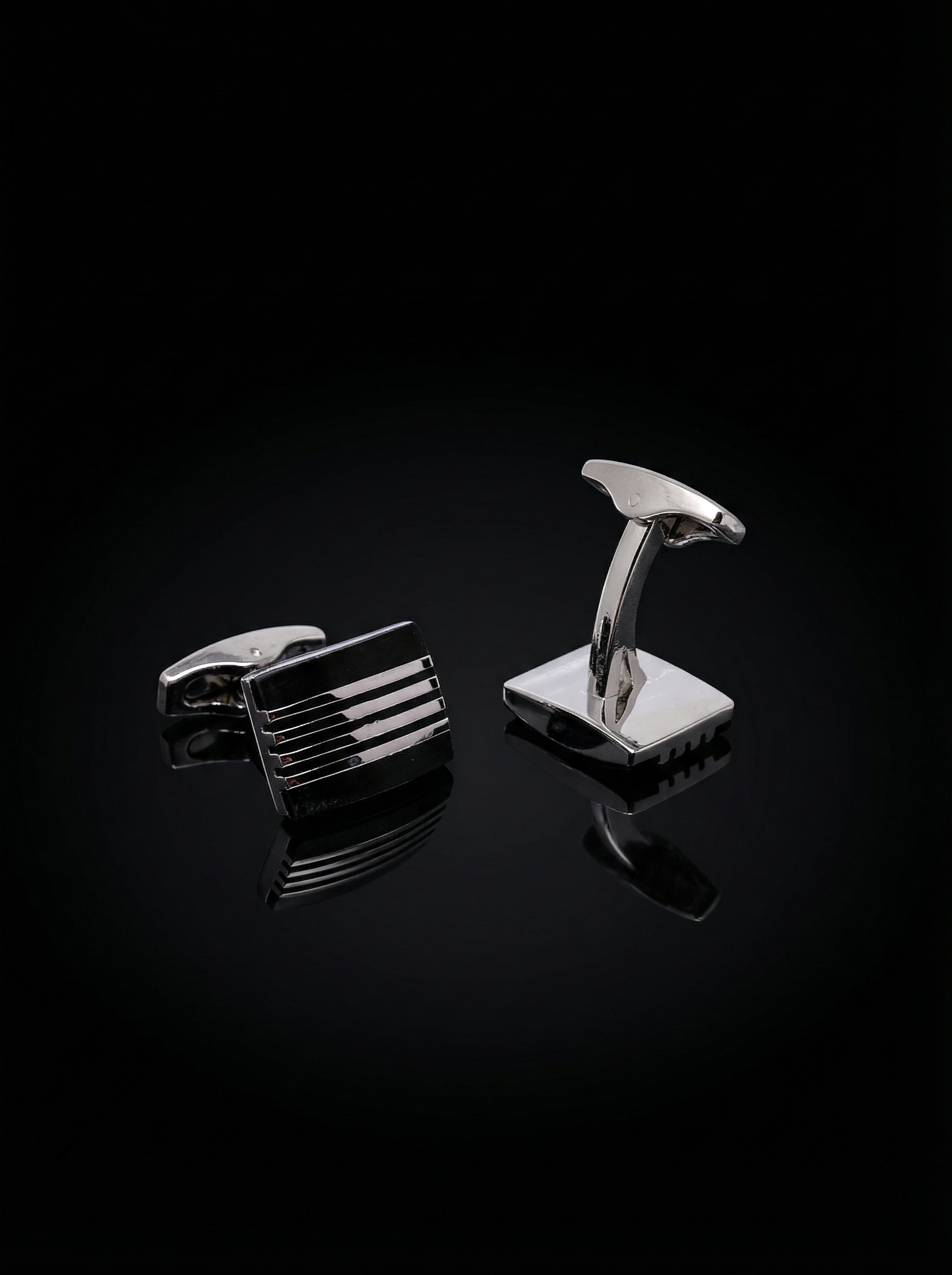 Horizontal Striped Cufflinks Tivaaro