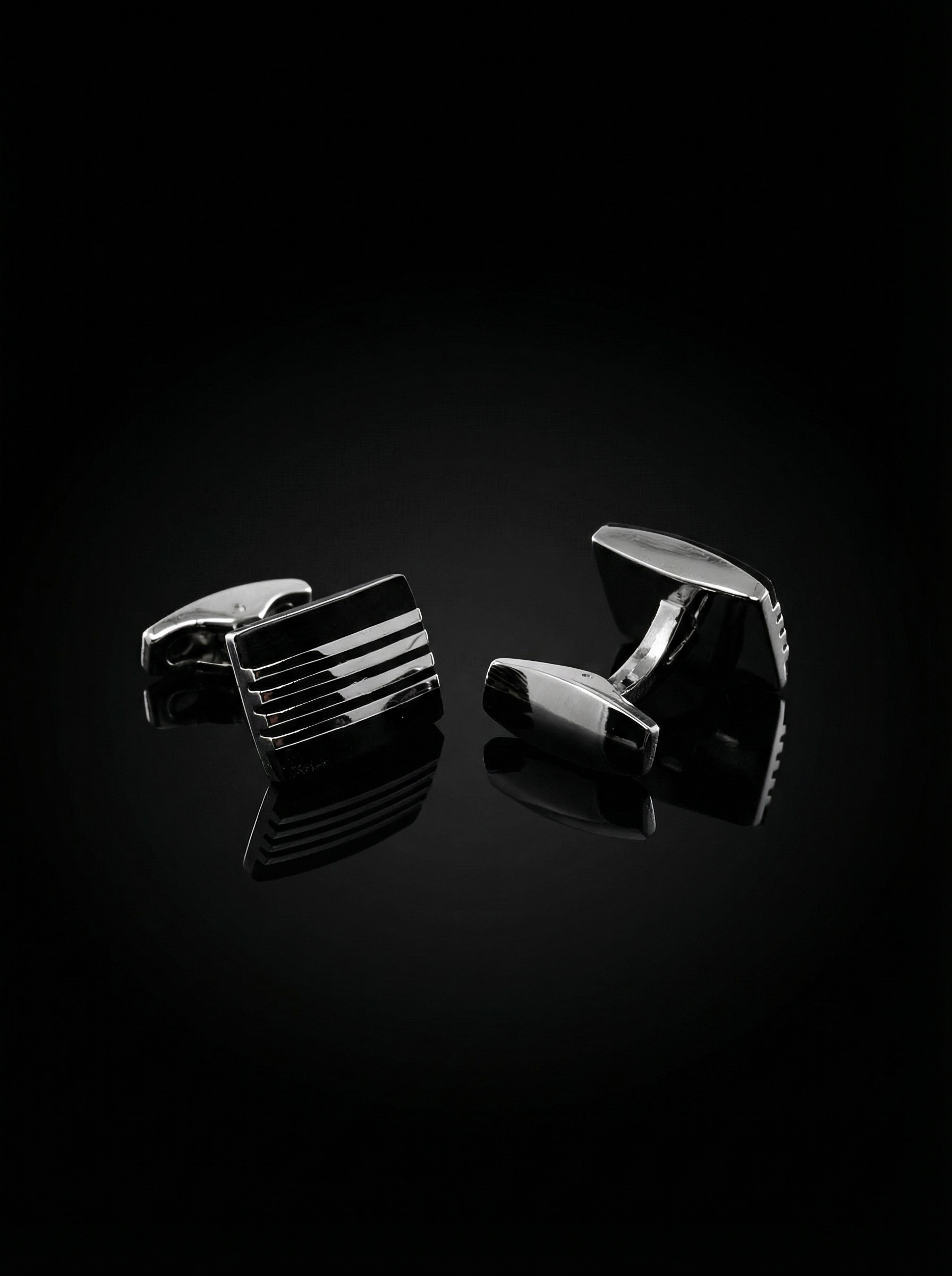 Horizontal Striped Cufflinks Tivaaro