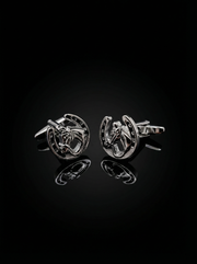 Horseshoe Horse Head Cufflinks Tivaaro