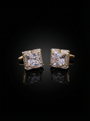 Jeweled Crystal Cufflinks Tivaaro
