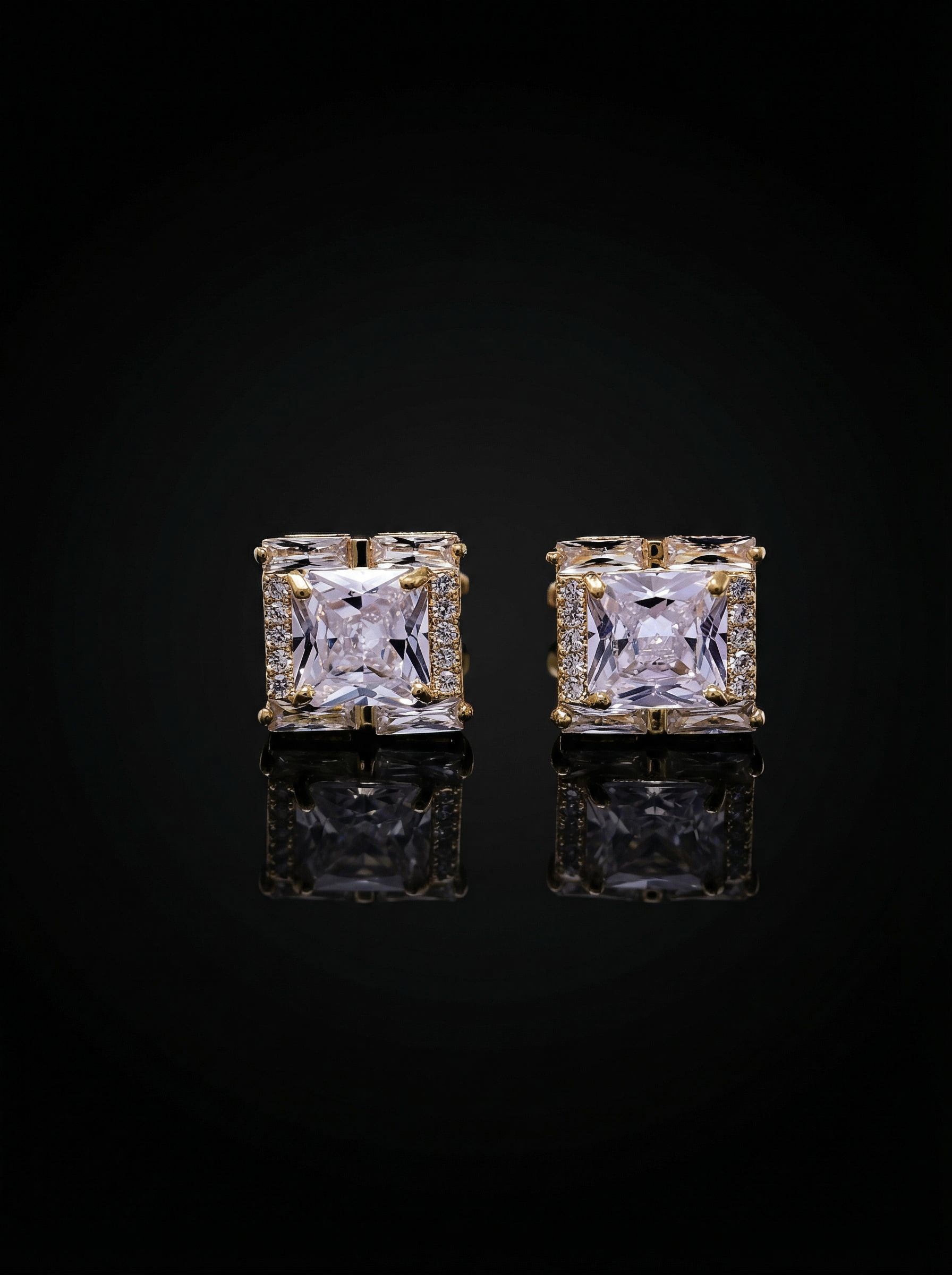 Jeweled Crystal Cufflinks Tivaaro