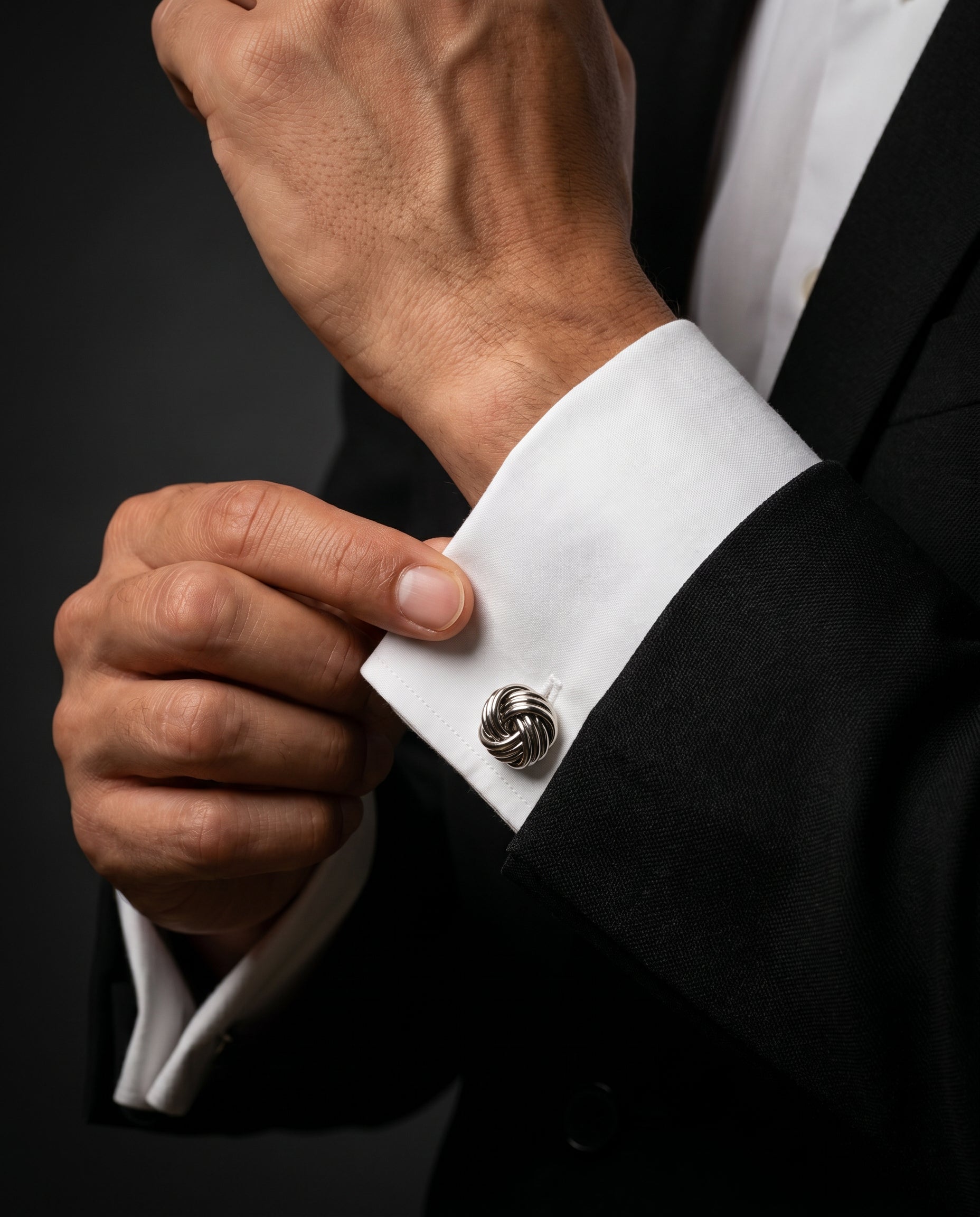 Layered Rope Knot Cufflinks by Tivaaro