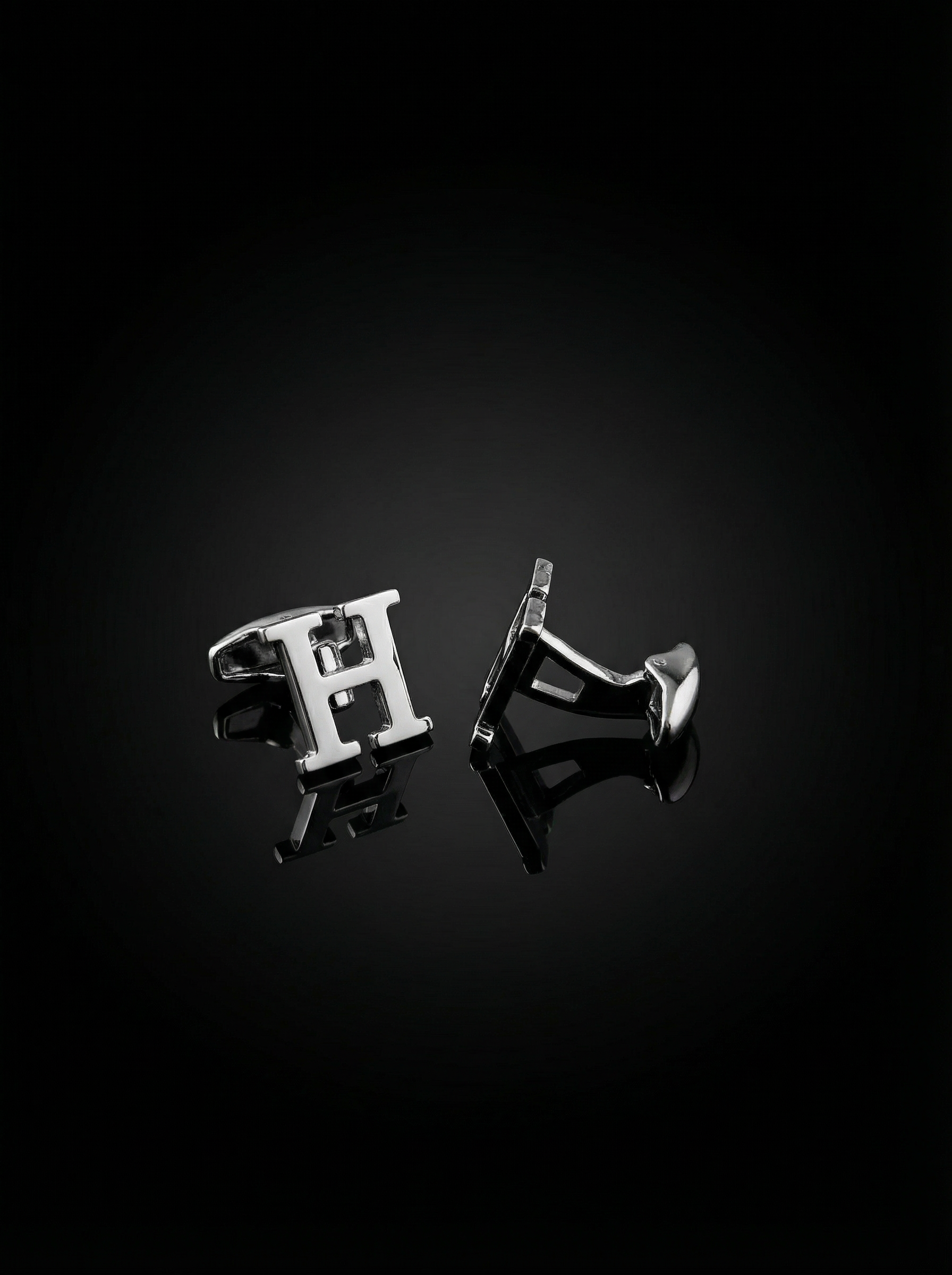Letter H Cufflinks Tivaaro
