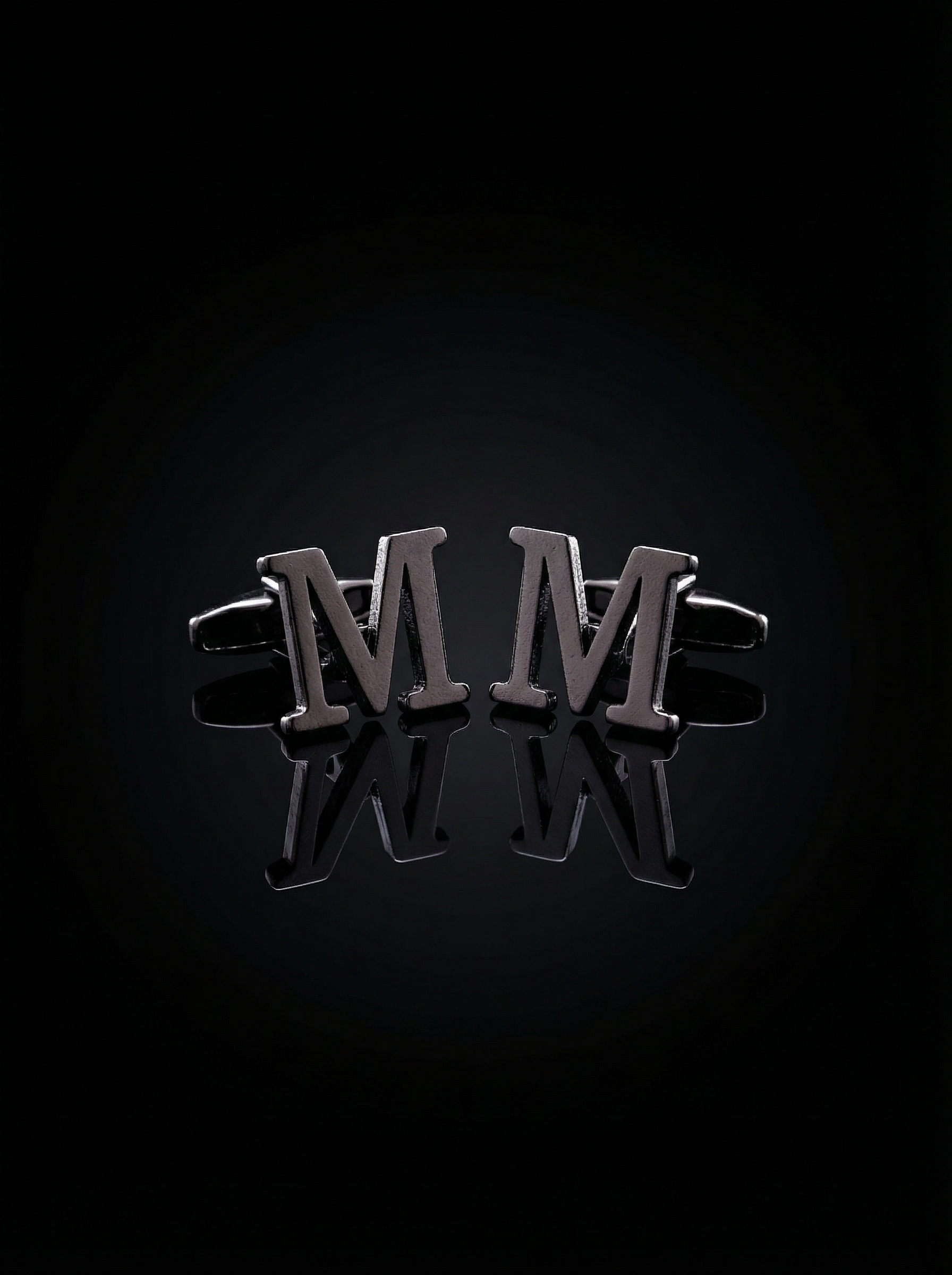 Letter M Cufflinks Tivaaro