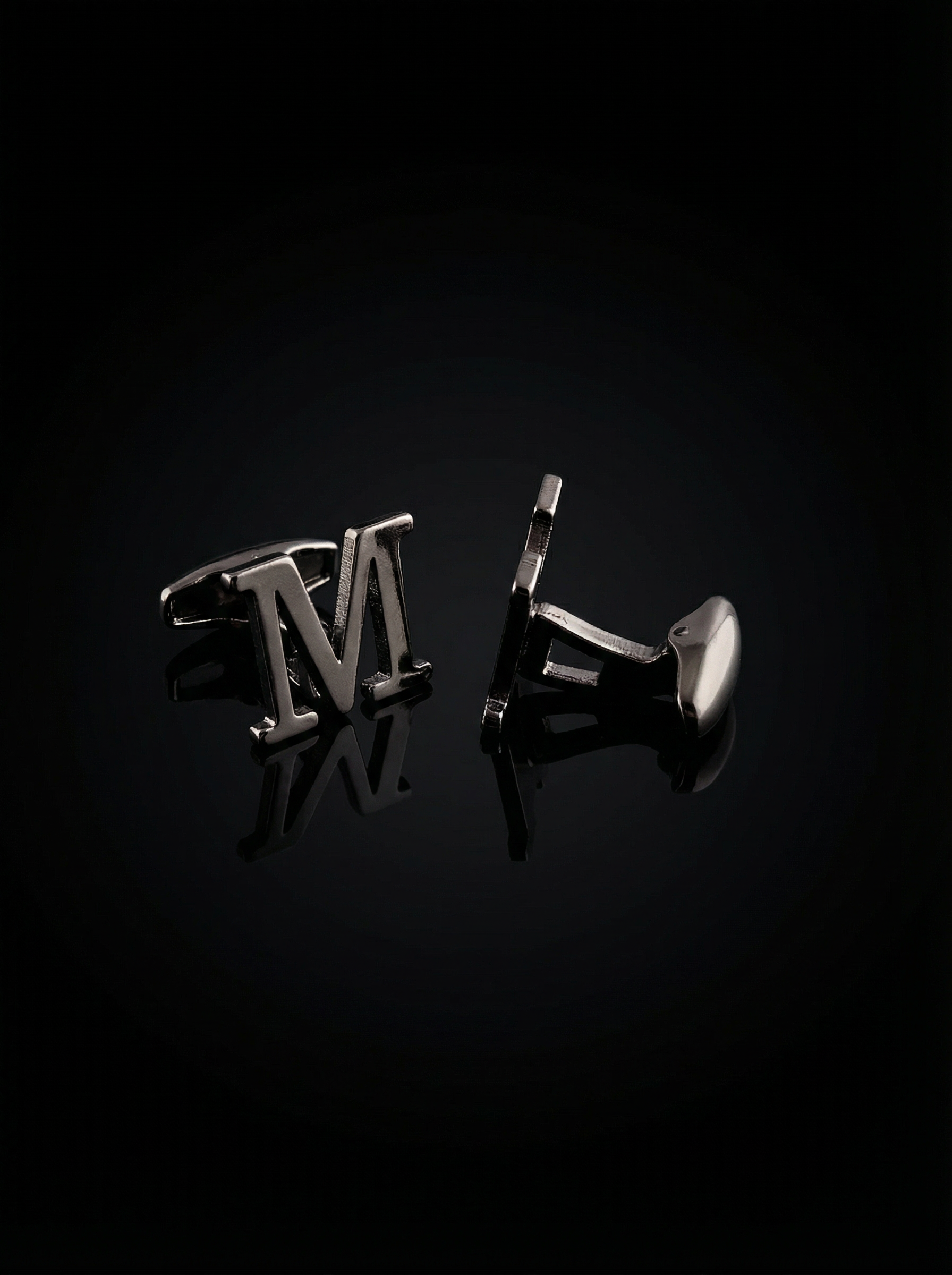 Letter M Cufflinks Tivaaro