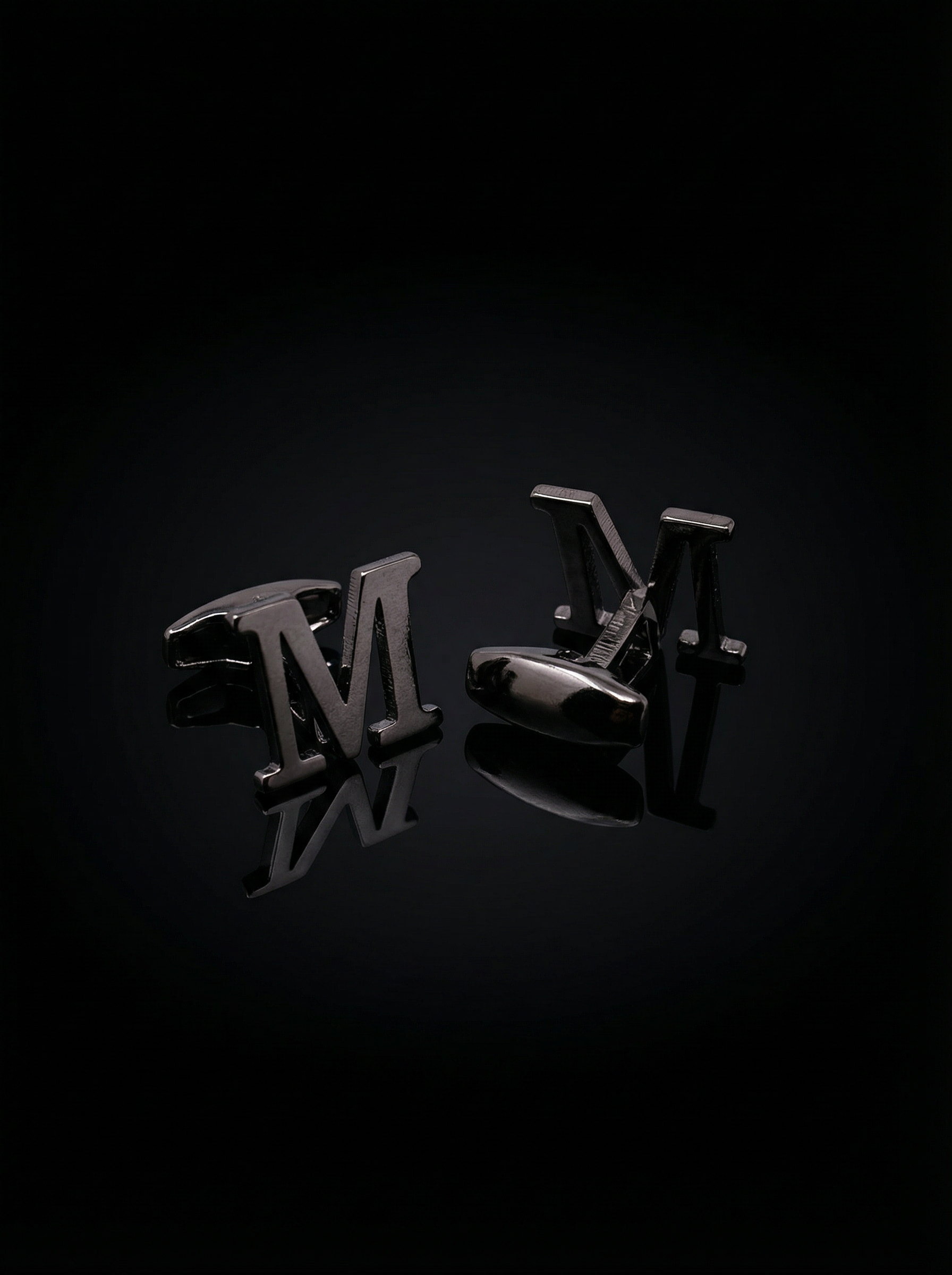Letter M Cufflinks Tivaaro