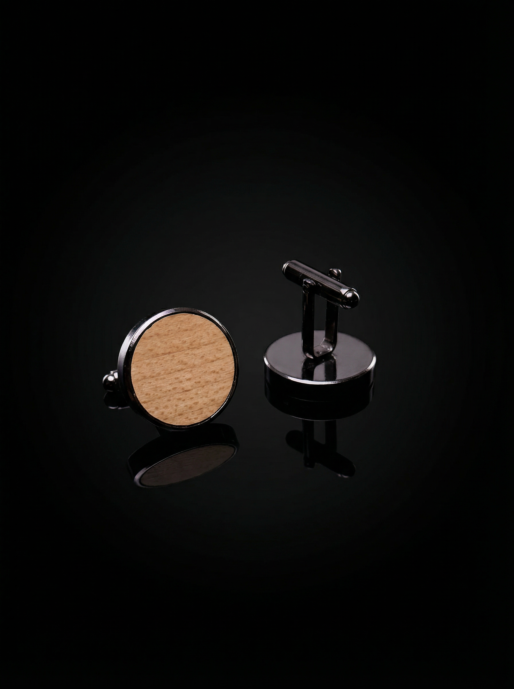 Light Wood Cufflinks Tivaaro