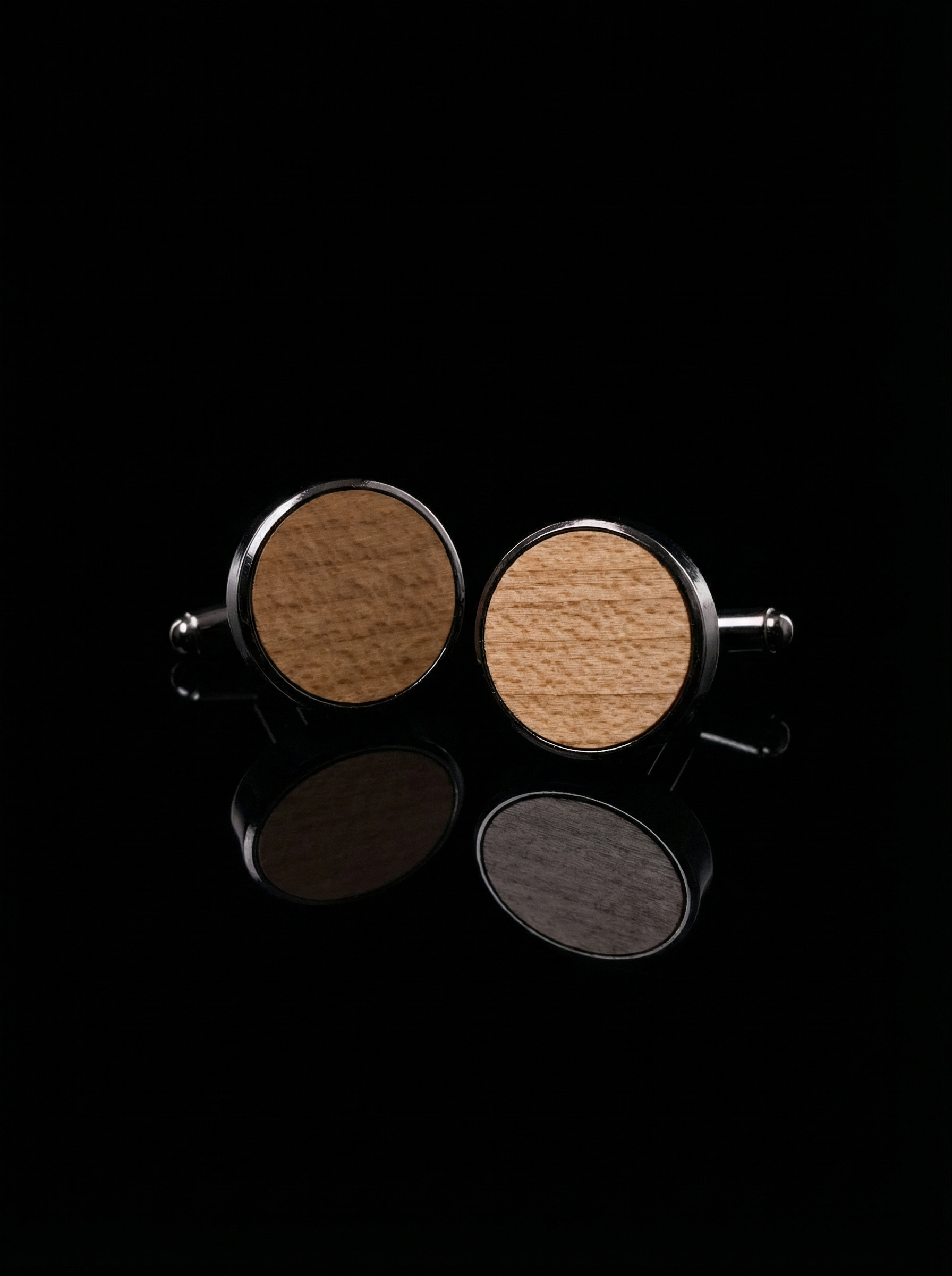 Light Wood Cufflinks Tivaaro