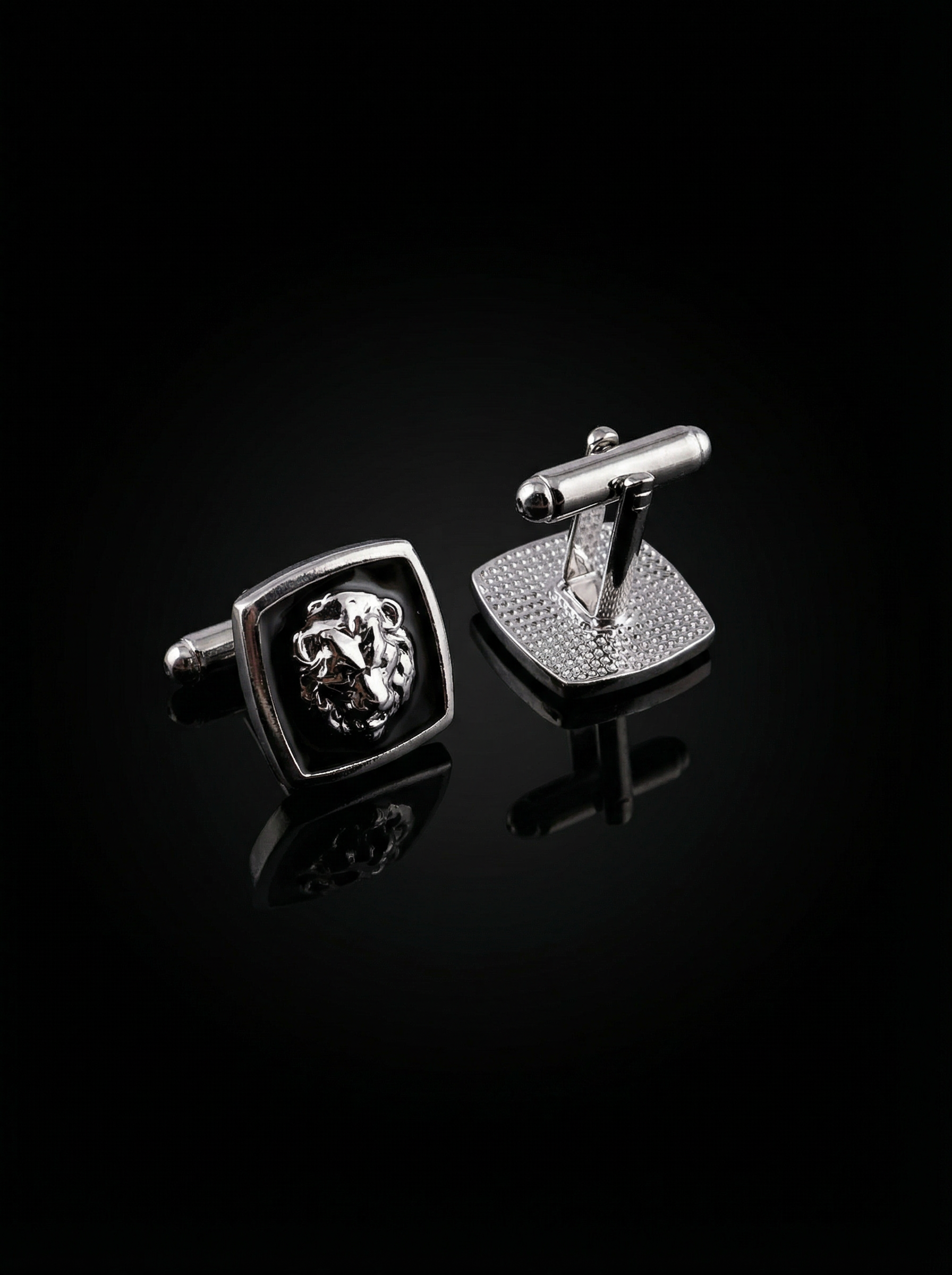 Lion Face Cufflinks Tivaaro
