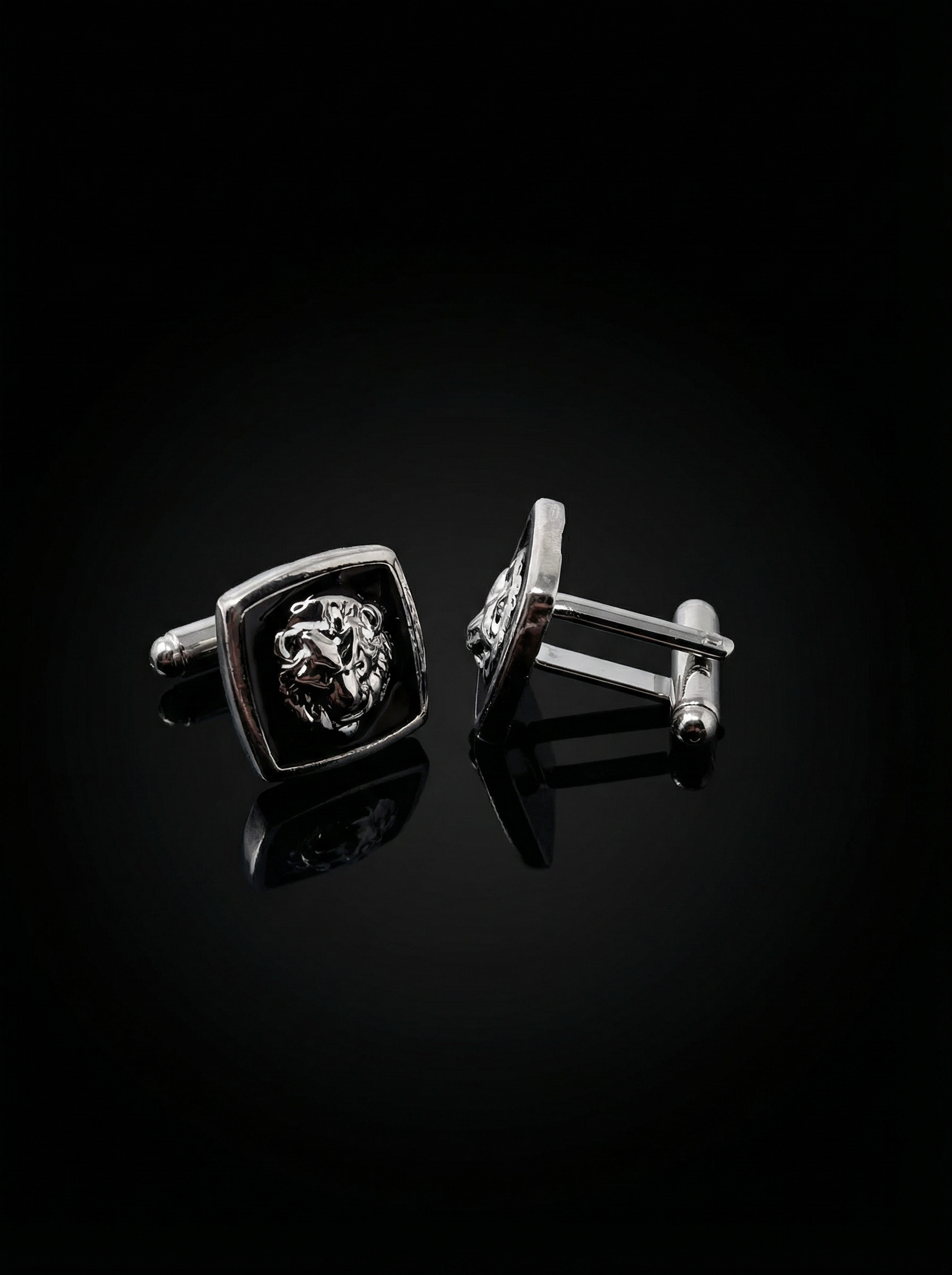 Lion Face Cufflinks Tivaaro