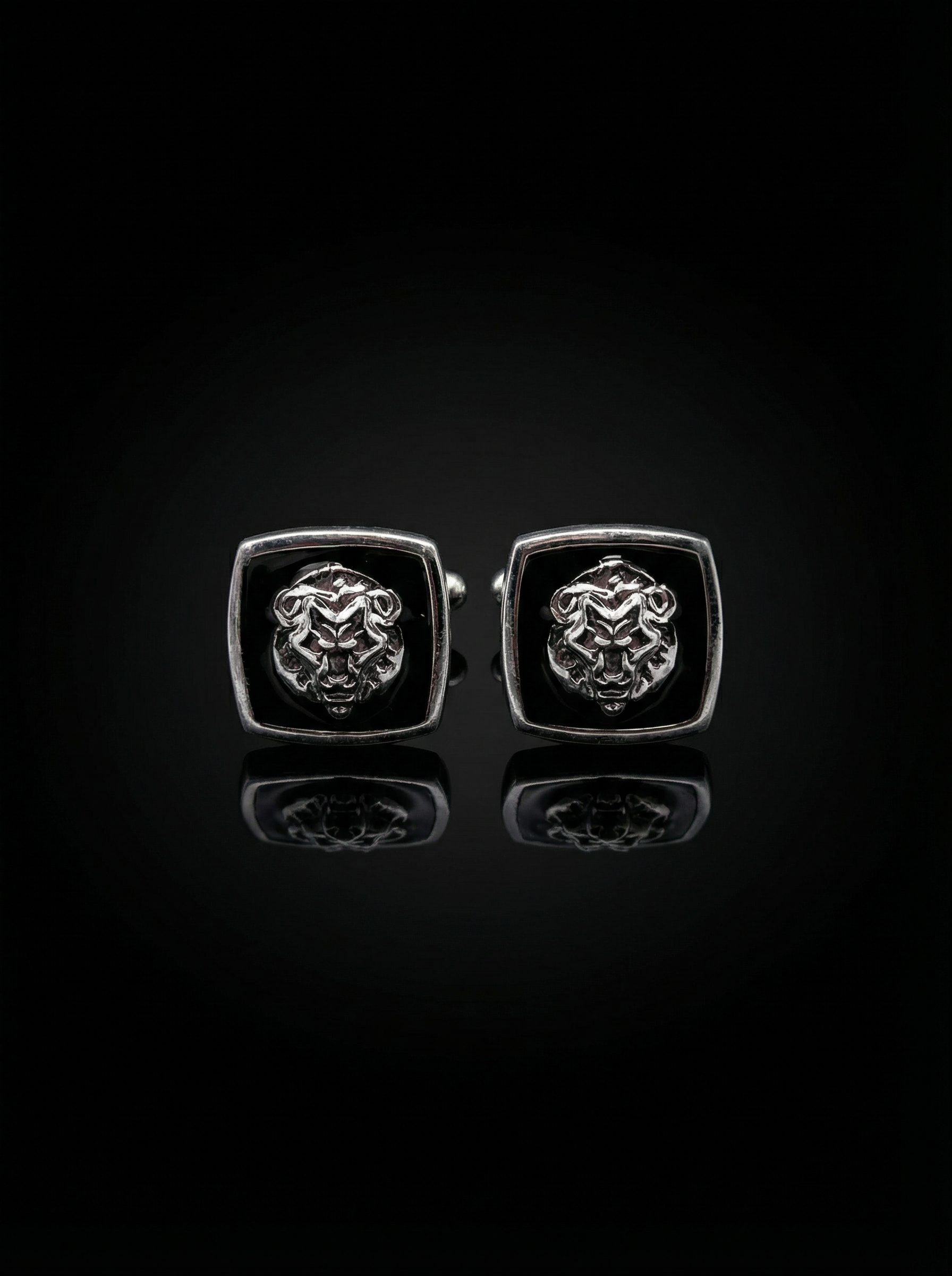 Lion Face Cufflinks Tivaaro