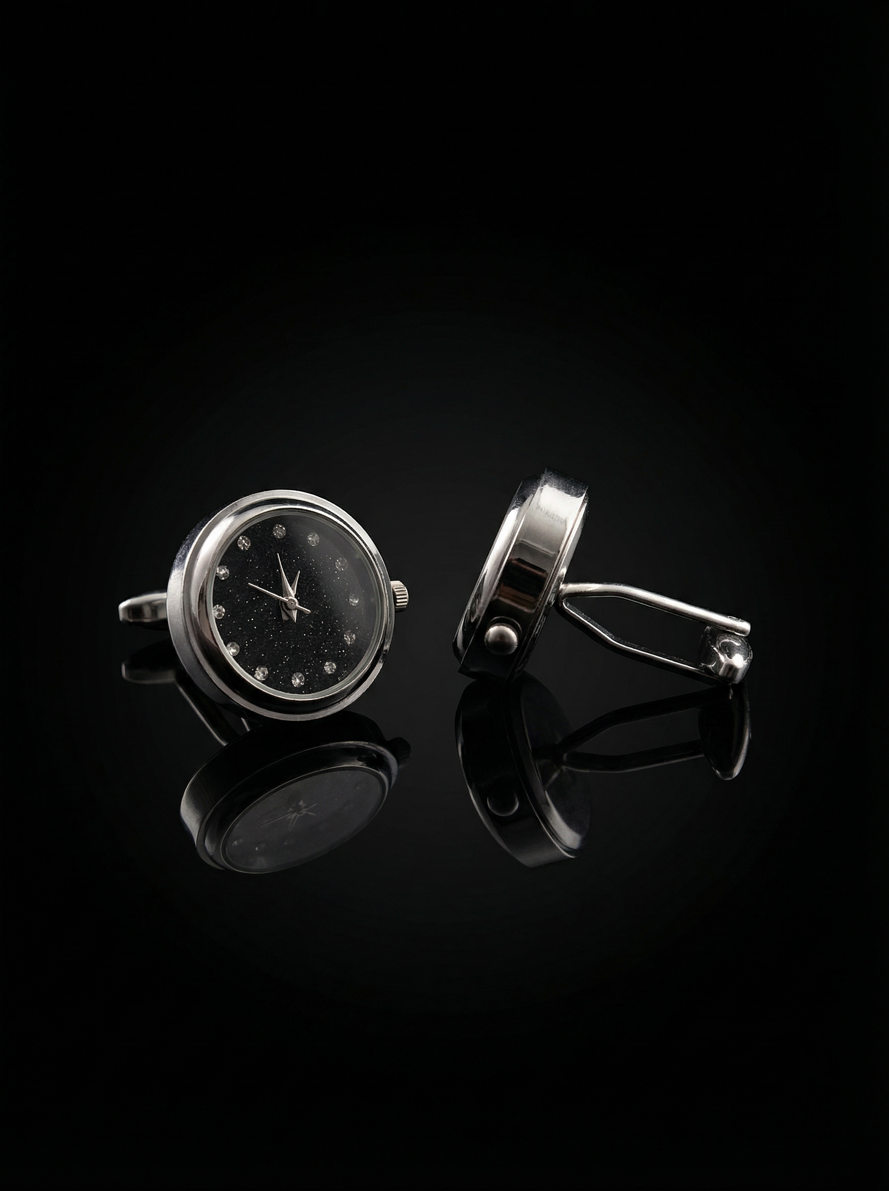 Midnight Glitter Cufflinks Tivaaro