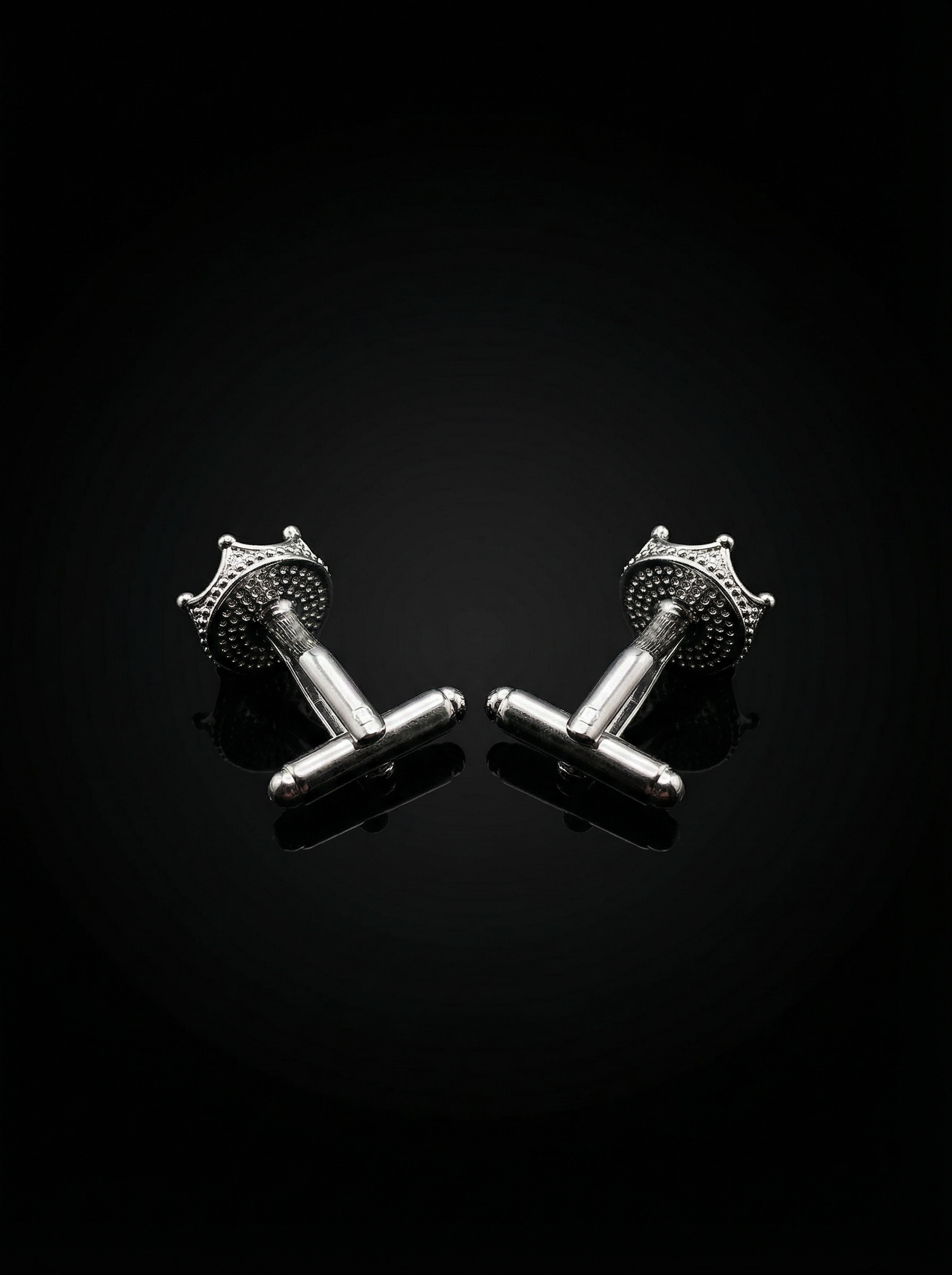 Milky White Stone Cufflinks Tivaaro