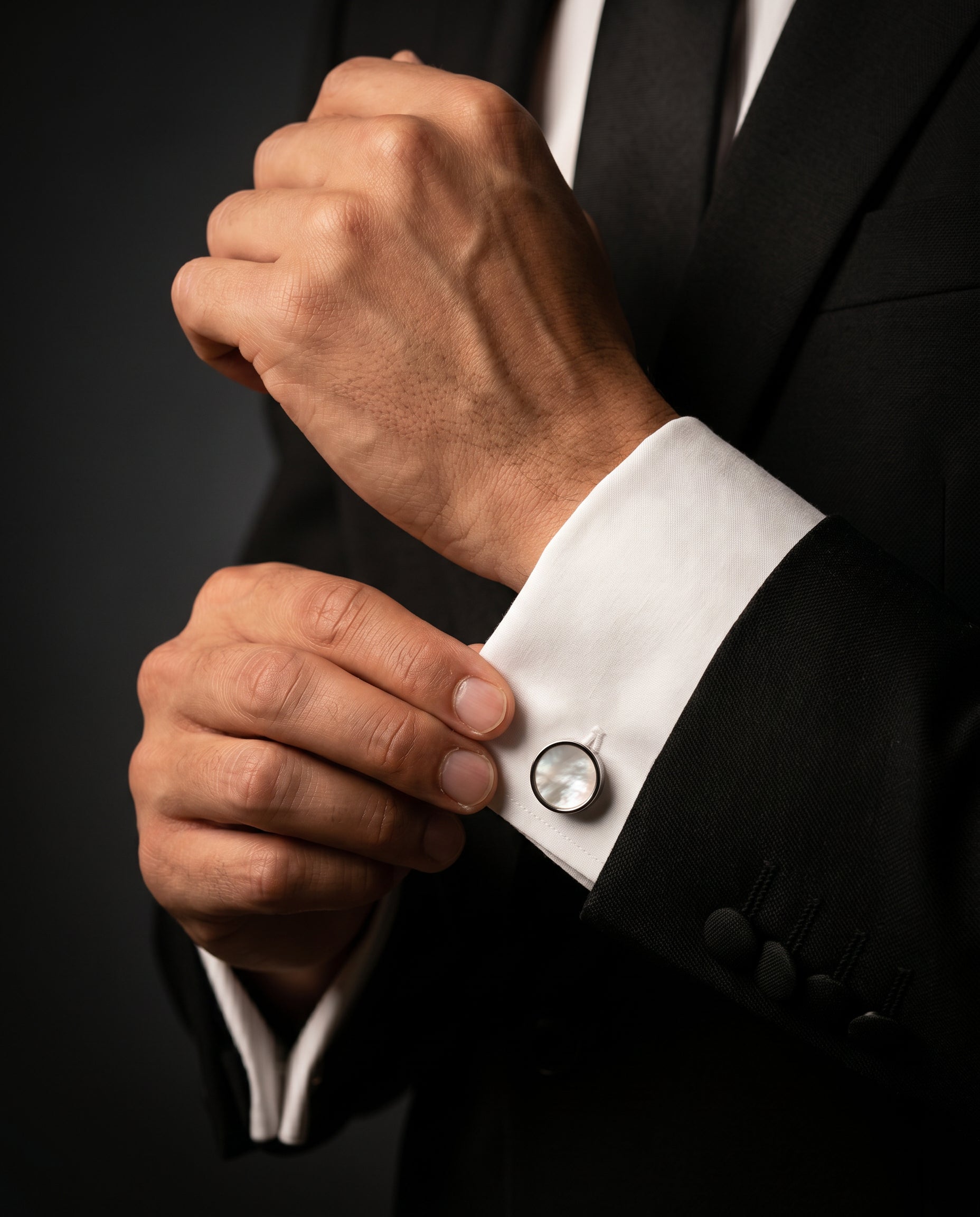 Mother of Pearl Cufflinks by Tivaaro