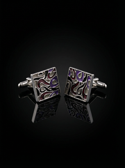 Multicolor Abstract Cufflinks Tivaaro