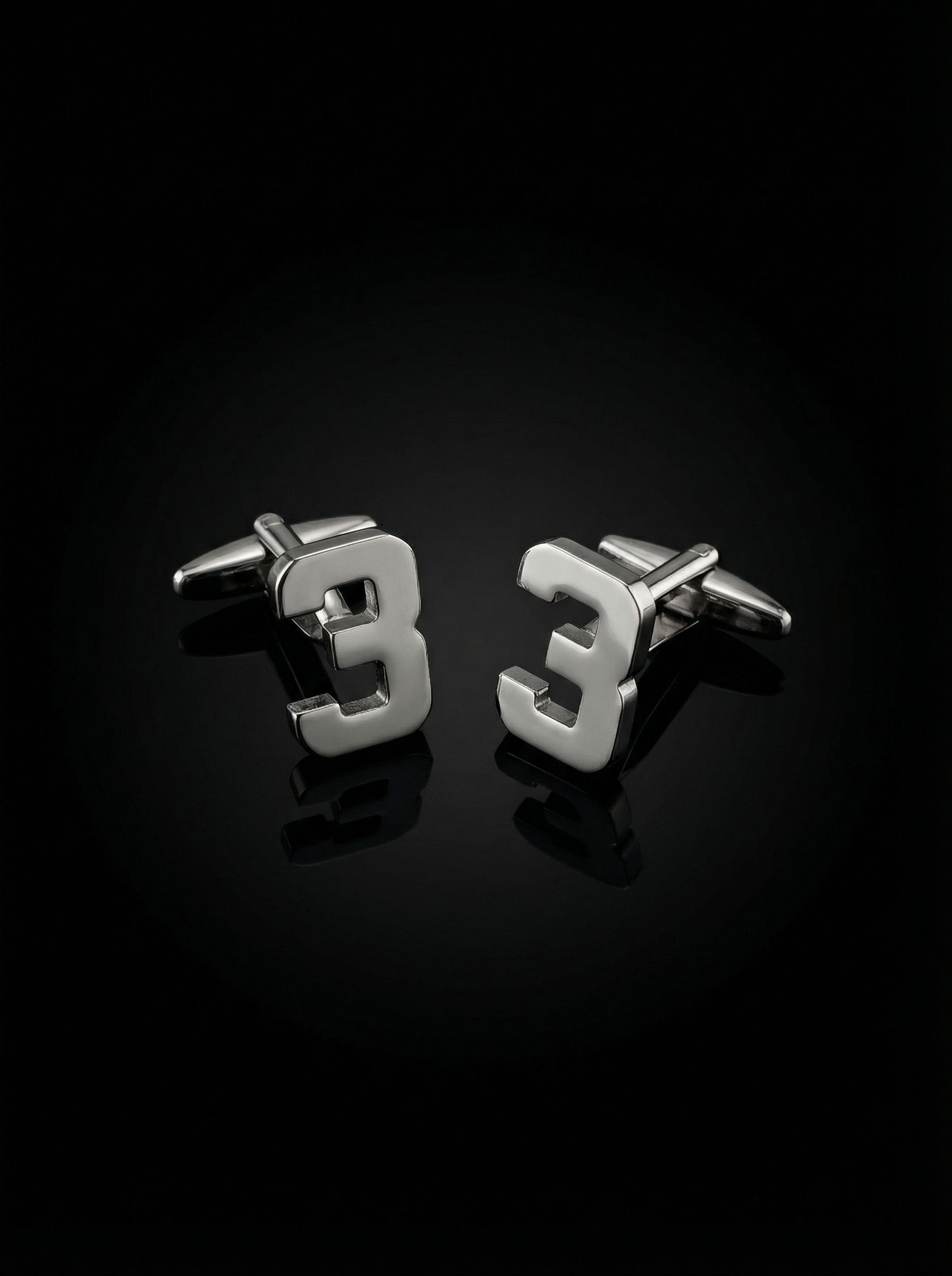 Number 3 Cufflinks Tivaaro