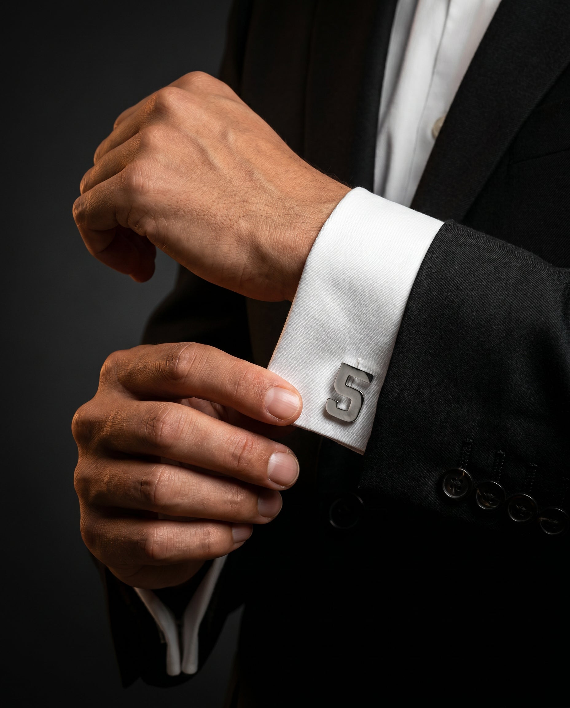 Number 5 Cufflinks by Tivaaro