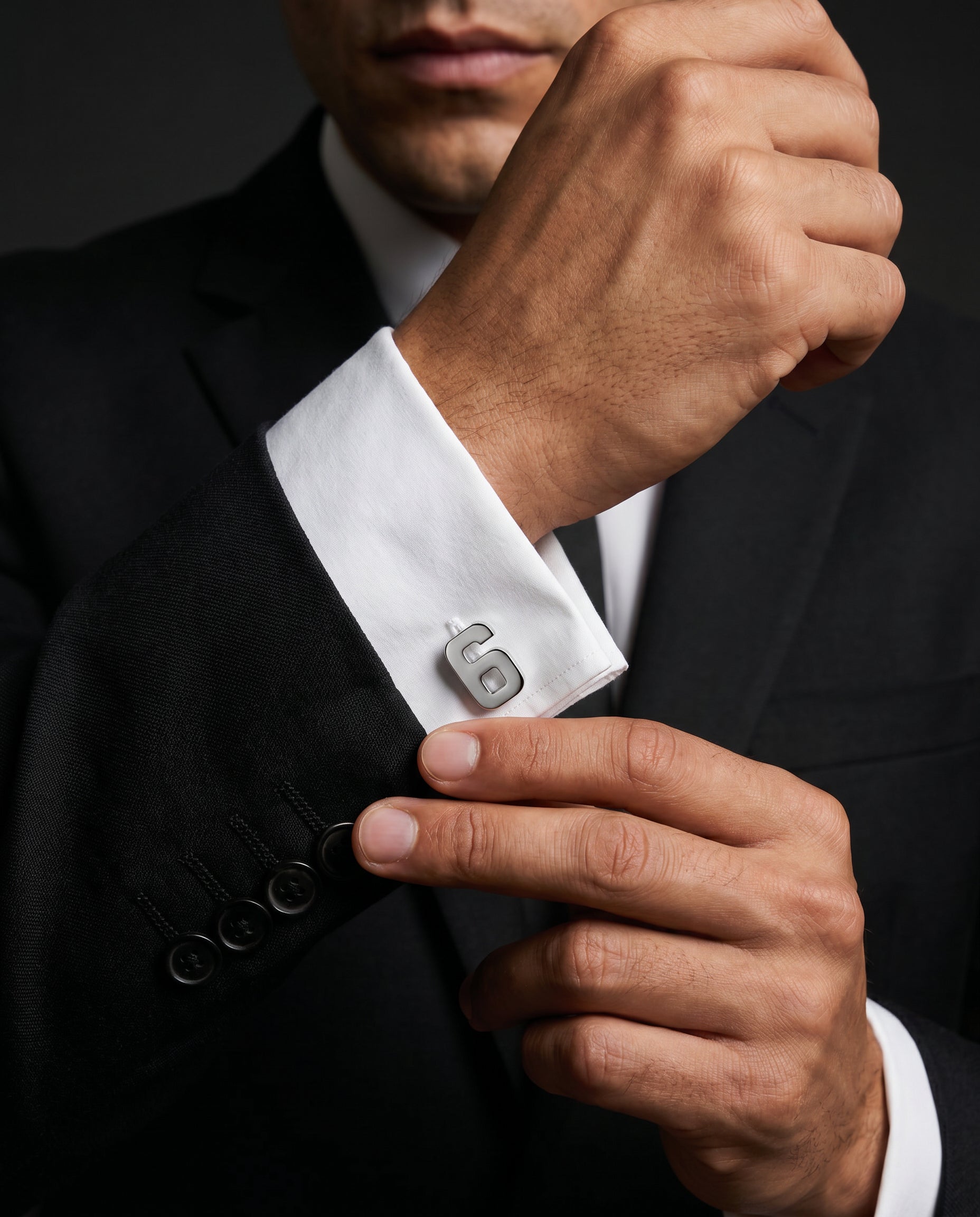 Number 6 Cufflinks by Tivaaro
