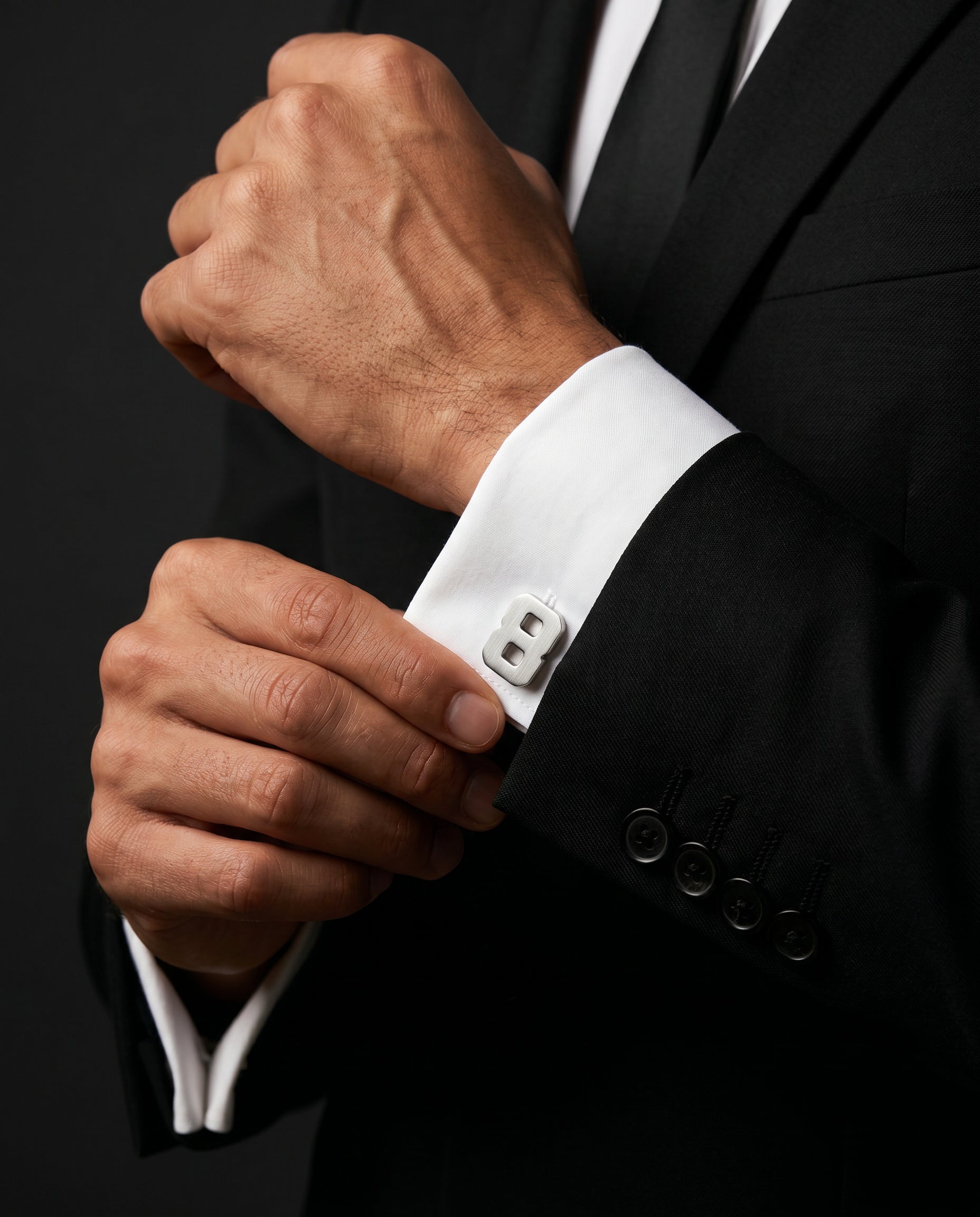 Number 8 Cufflinks by Tivaaro