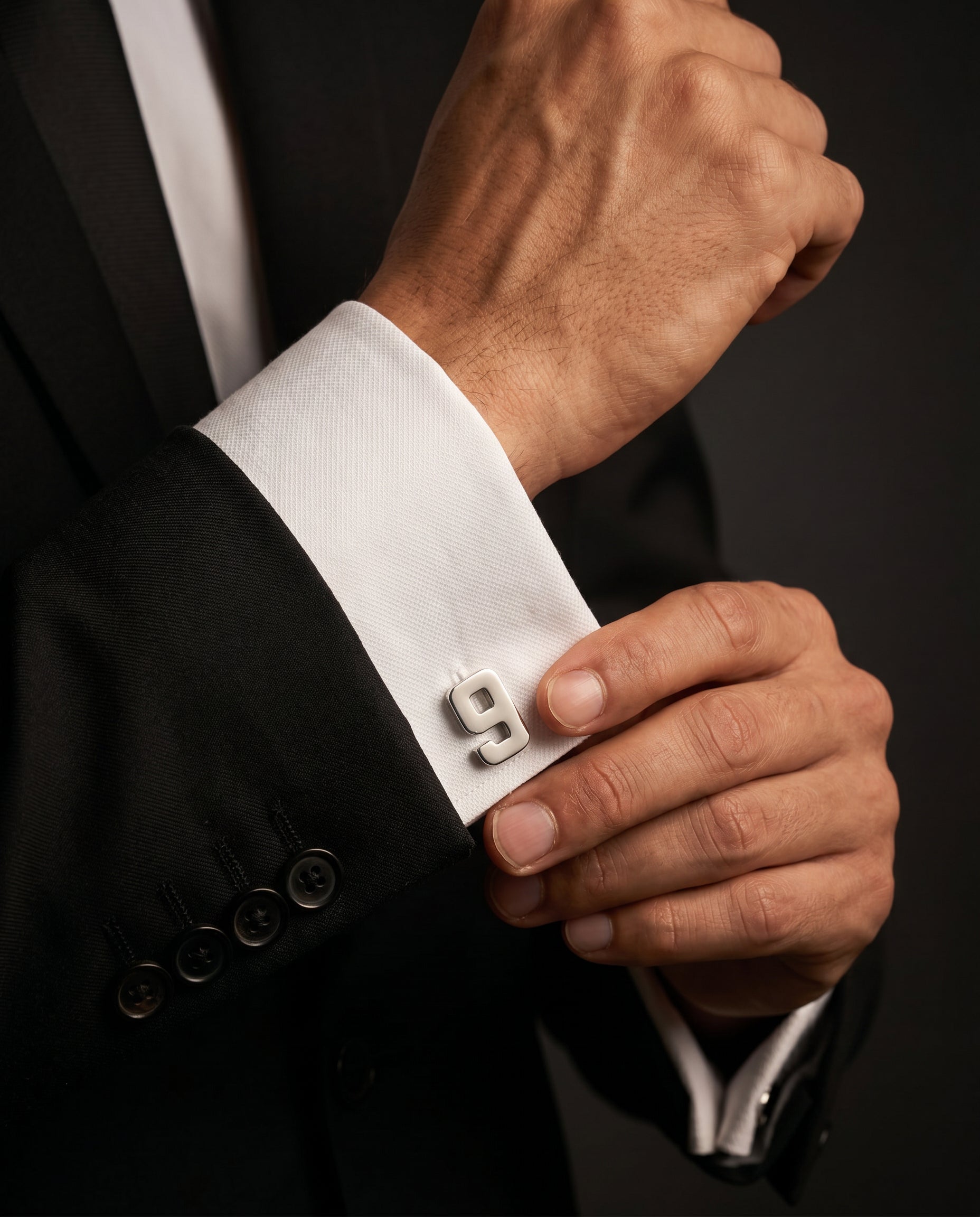 Number 9 Cufflinks by Tivaaro