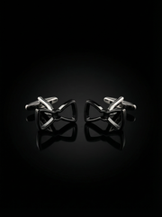 Open Frame Bow Tie Cufflinks Tivaaro
