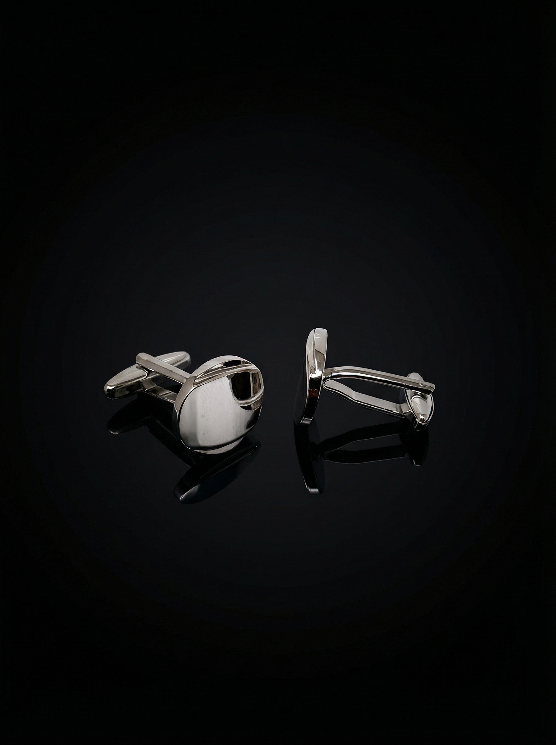 Oval Concave Cufflinks Tivaaro