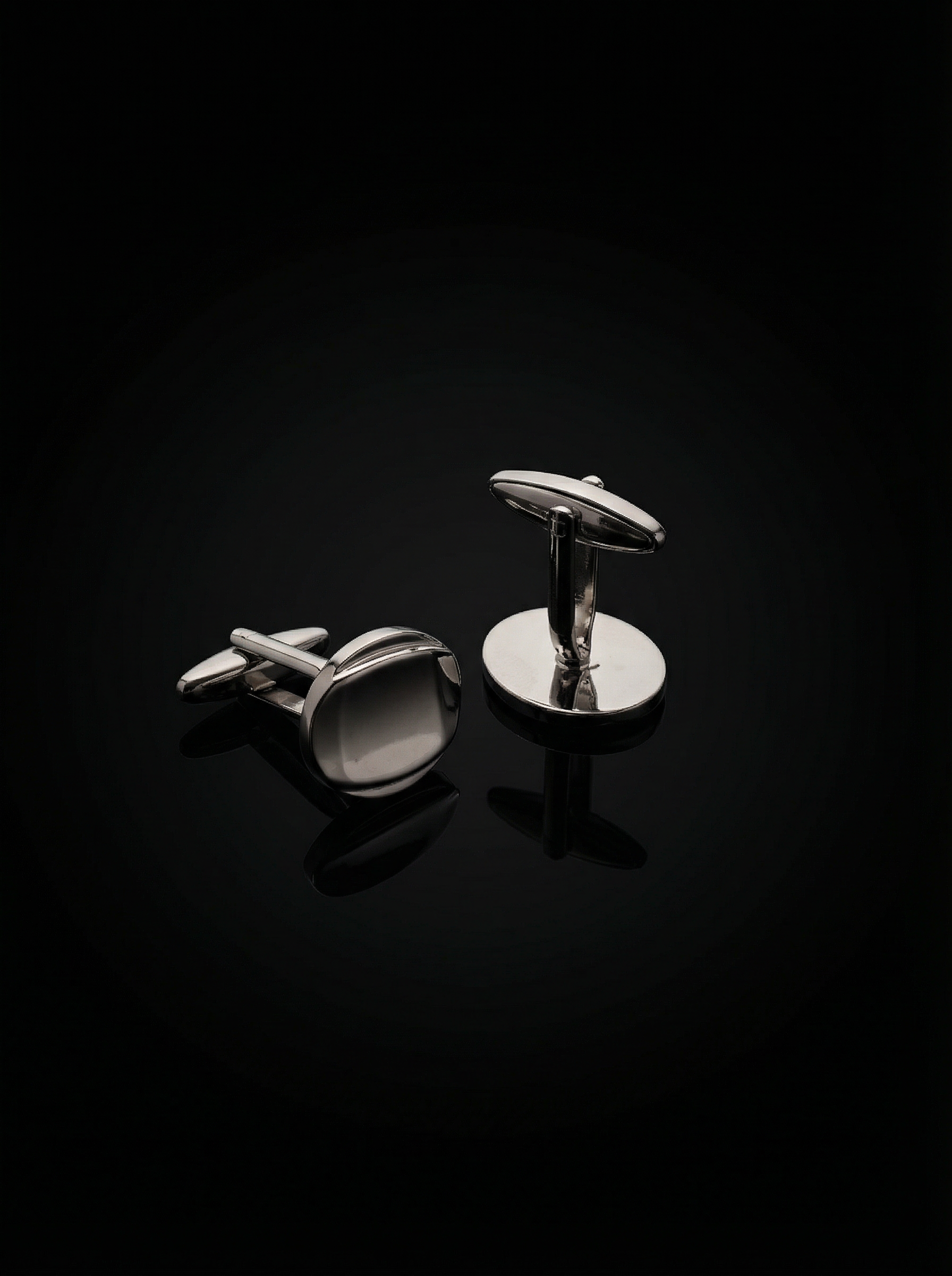 Oval Concave Cufflinks Tivaaro