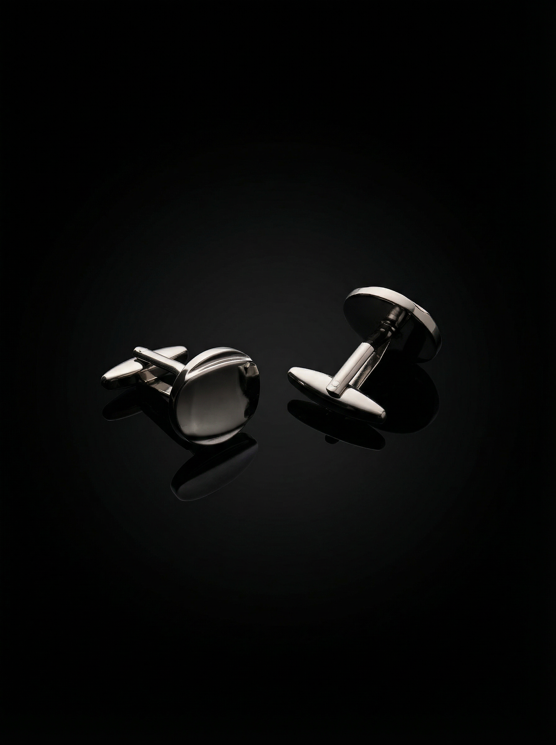 Oval Concave Cufflinks Tivaaro