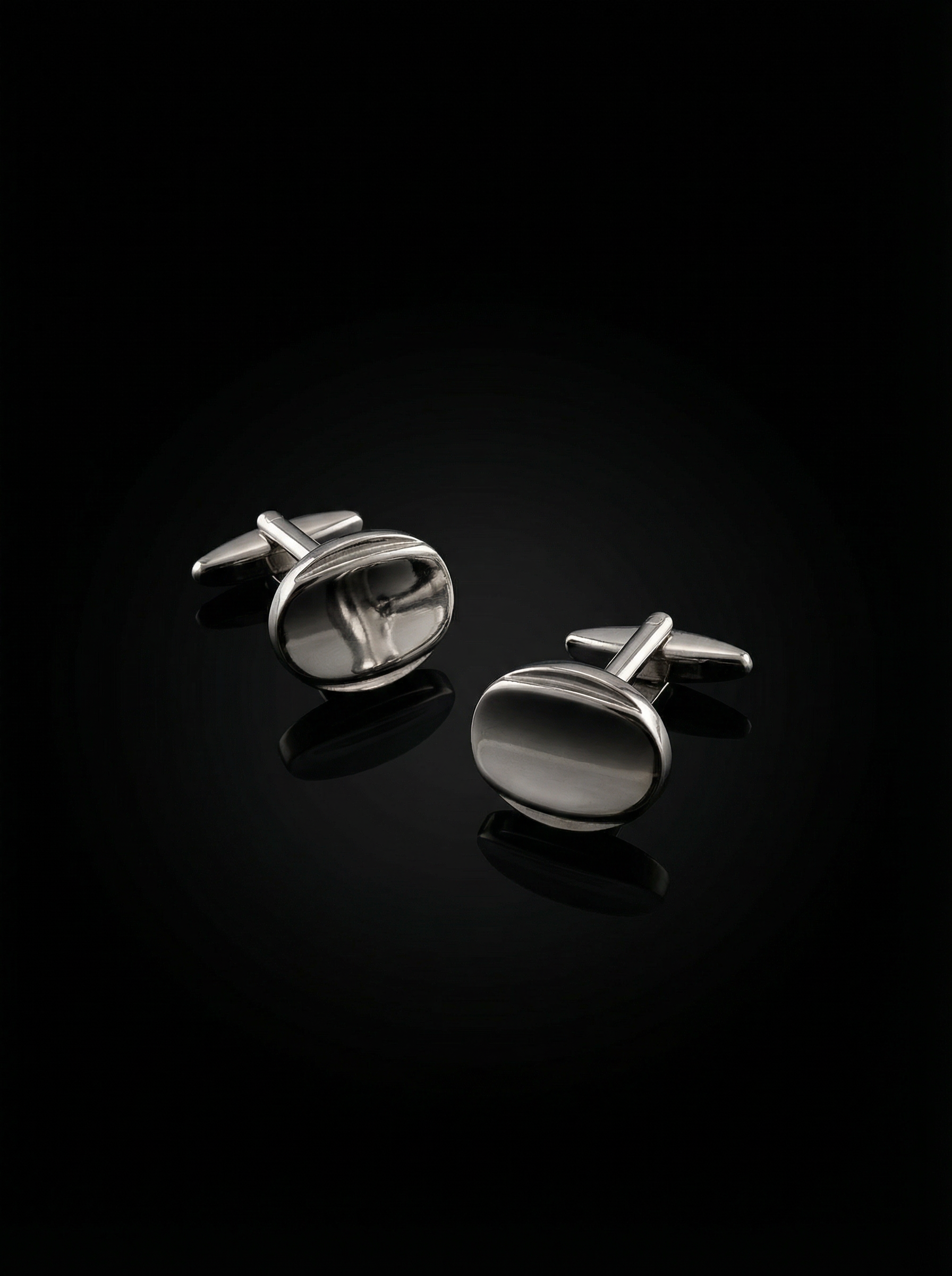 Oval Concave Cufflinks Tivaaro