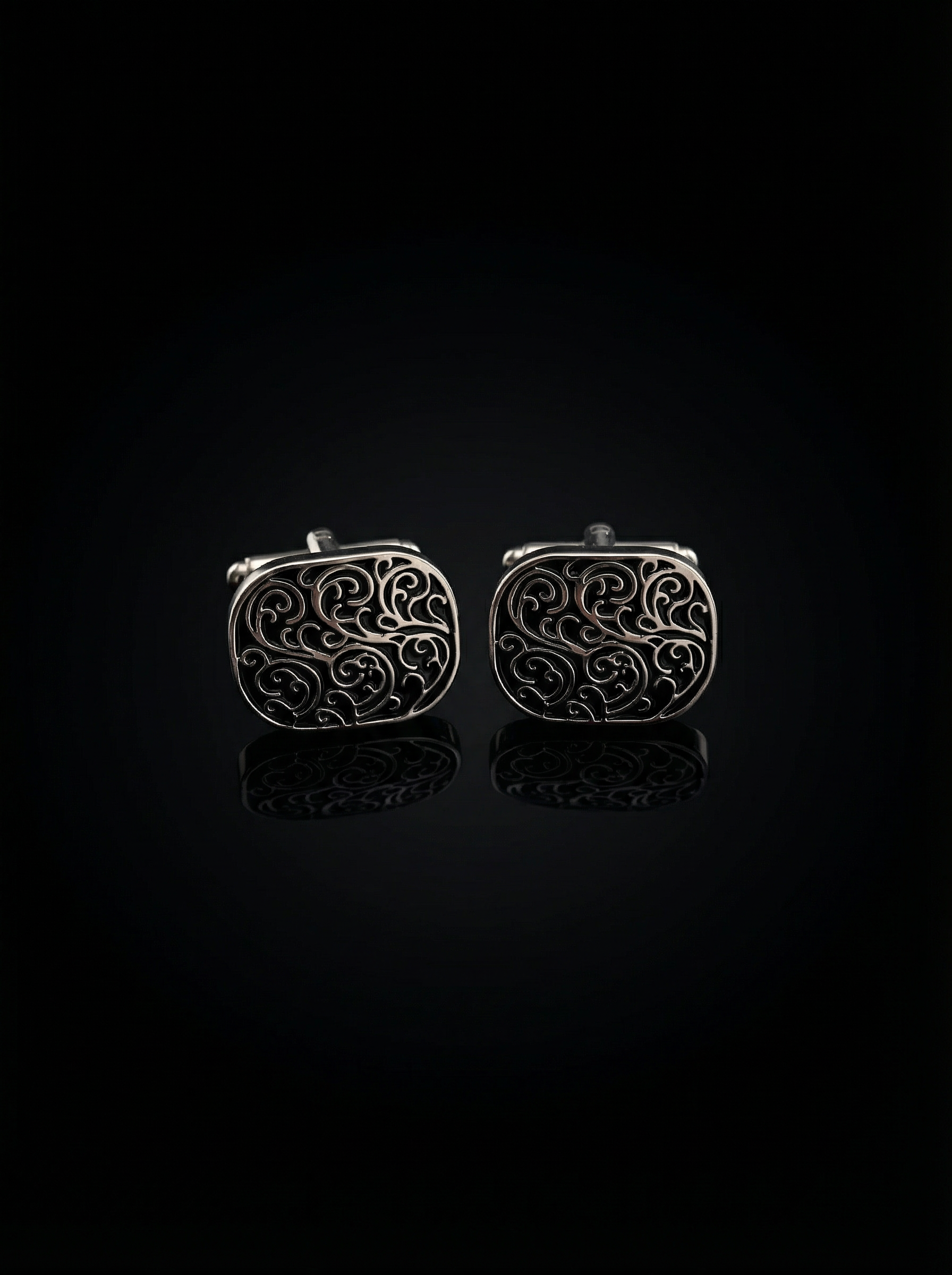 Oval Scroll Cufflinks Tivaaro