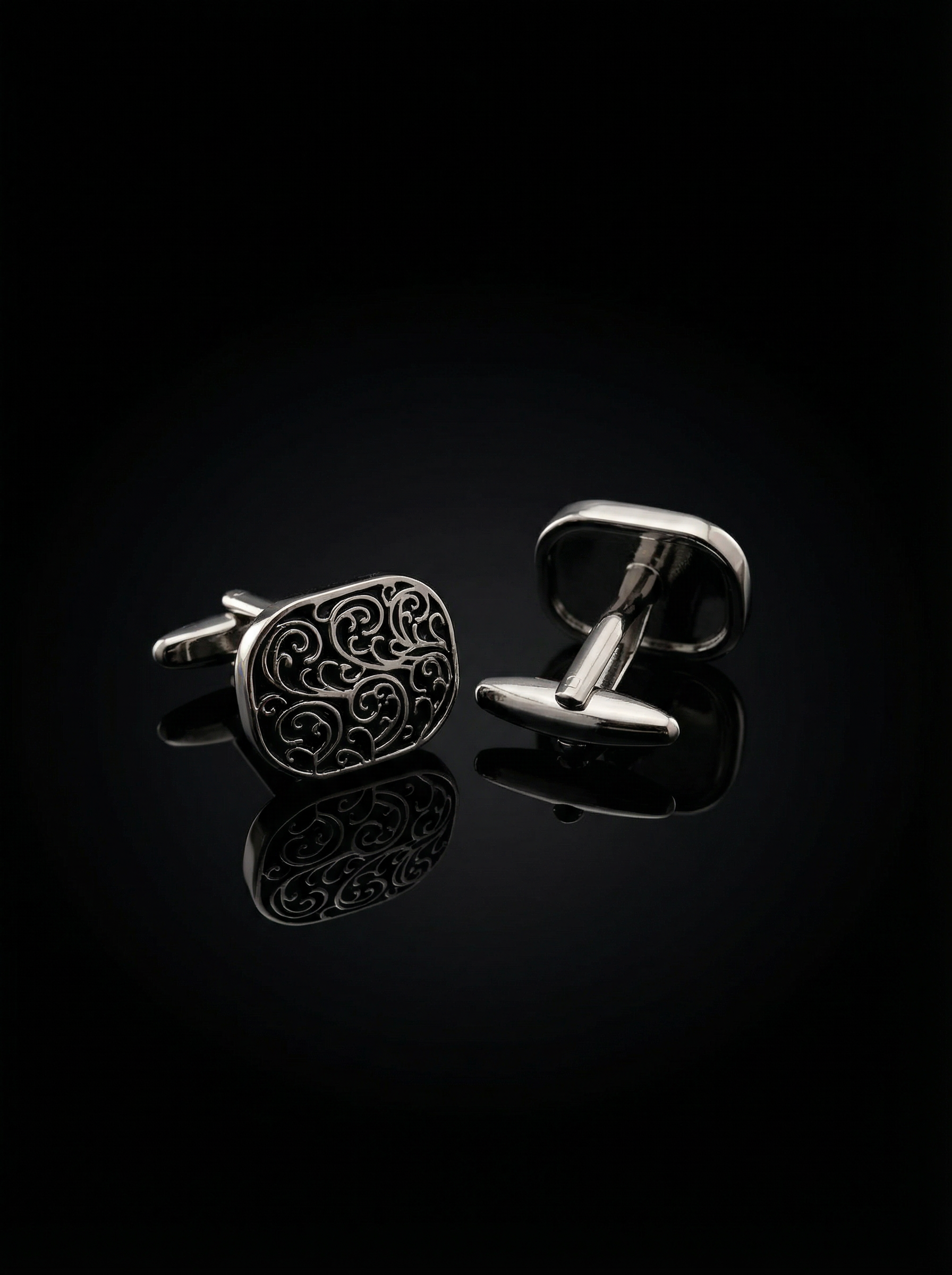Oval Scroll Cufflinks Tivaaro