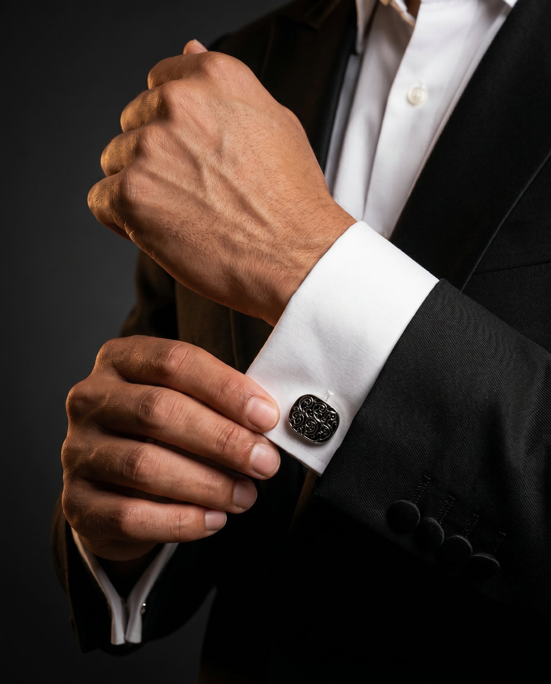 Oval Scroll Cufflinks