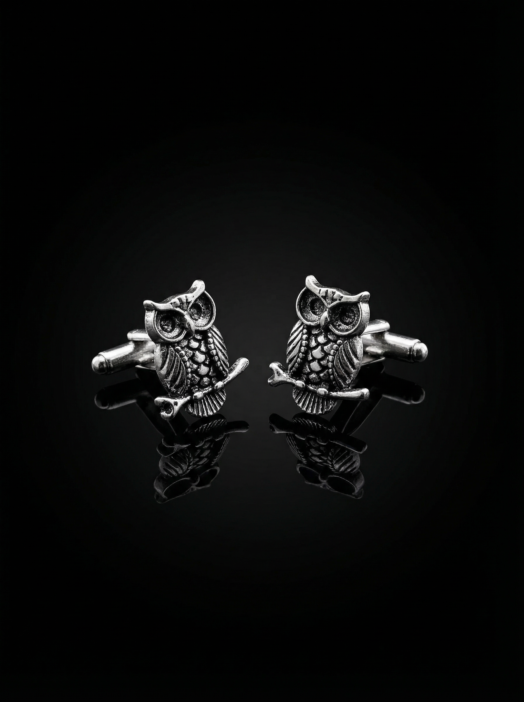 Owl Figurine Cufflinks Tivaaro